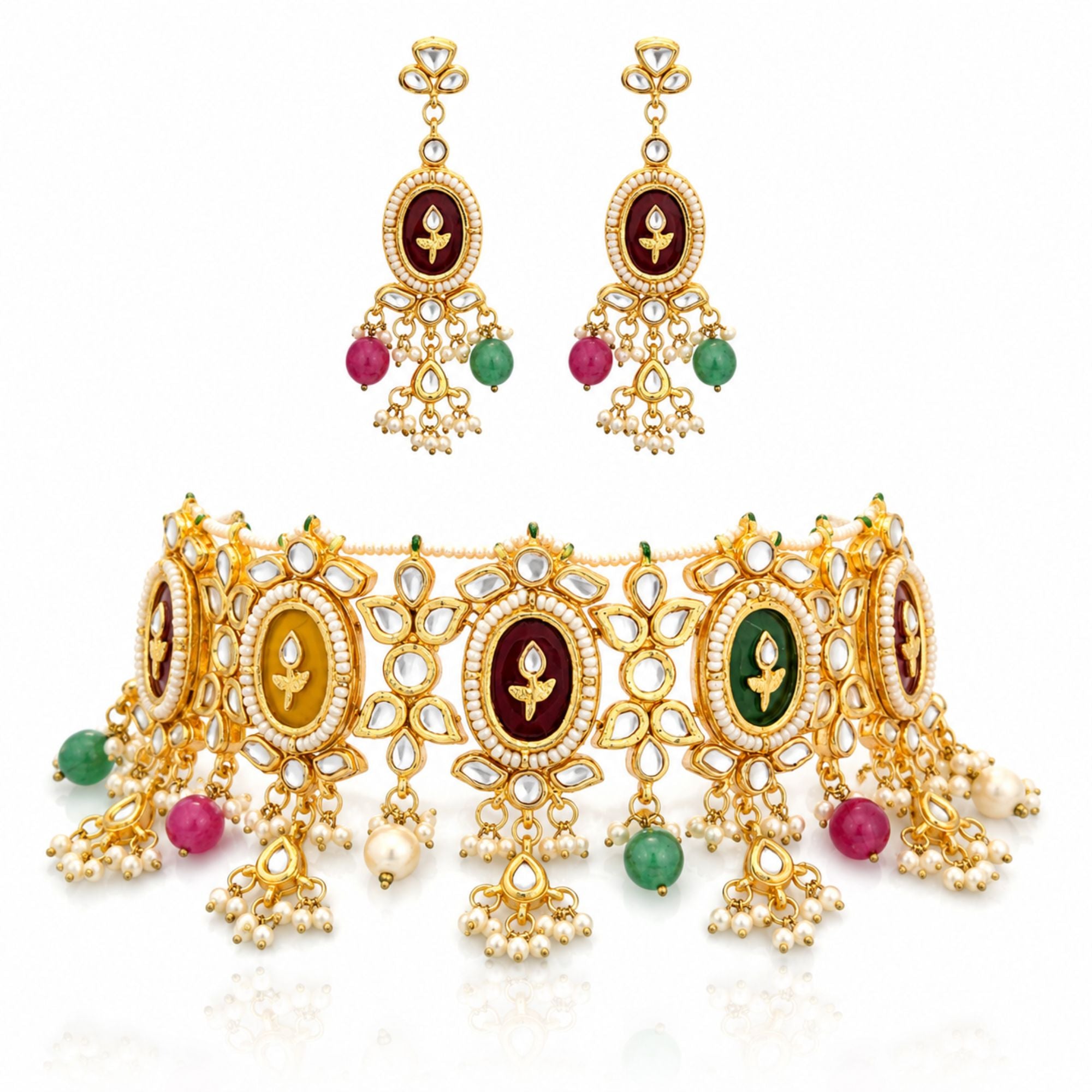 Rajkumari Luxury Kundan Choker Set