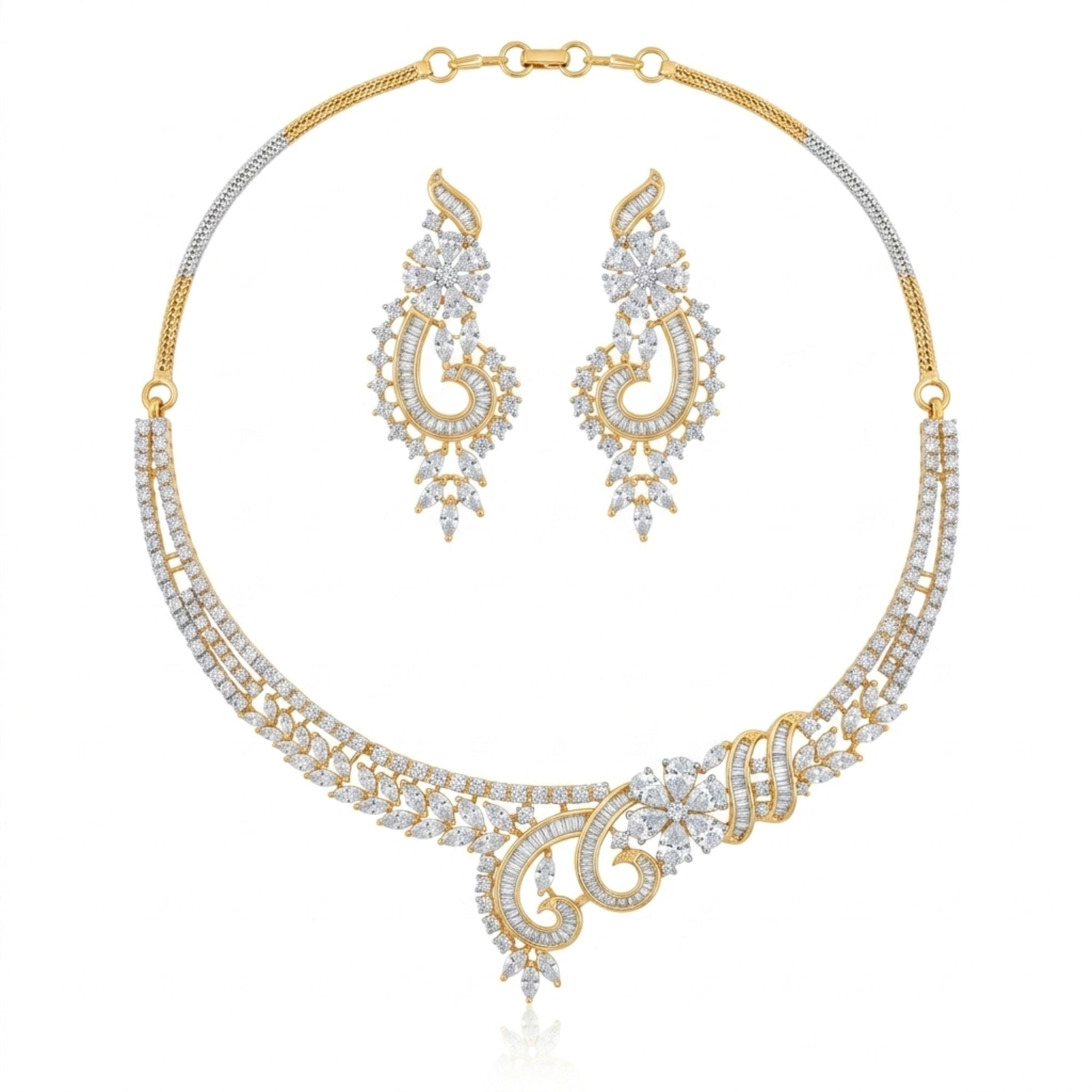 Zaira Bridal Sparkle Necklace Set