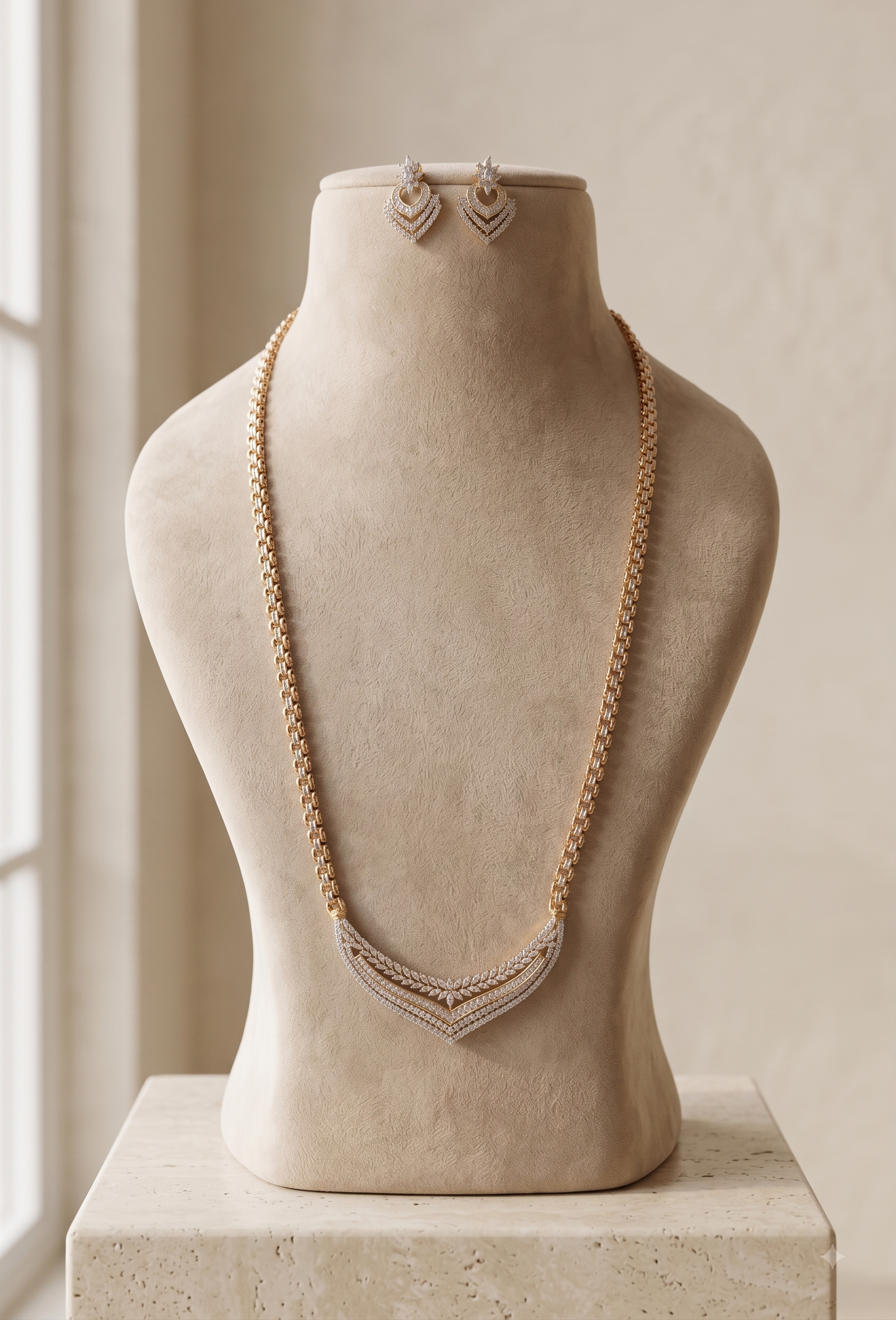 Rowa American Diamond Indian Mangalsutra For Women Roz Jwellers.