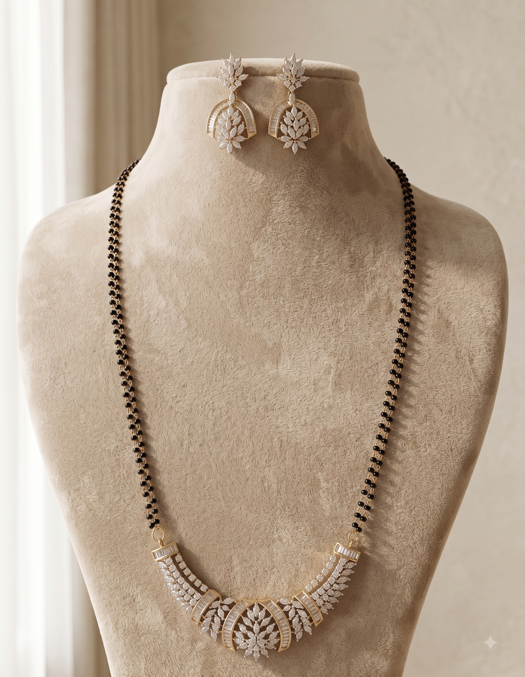 Maira American Diamond Indian Mangalsutra Roz Jwellers.