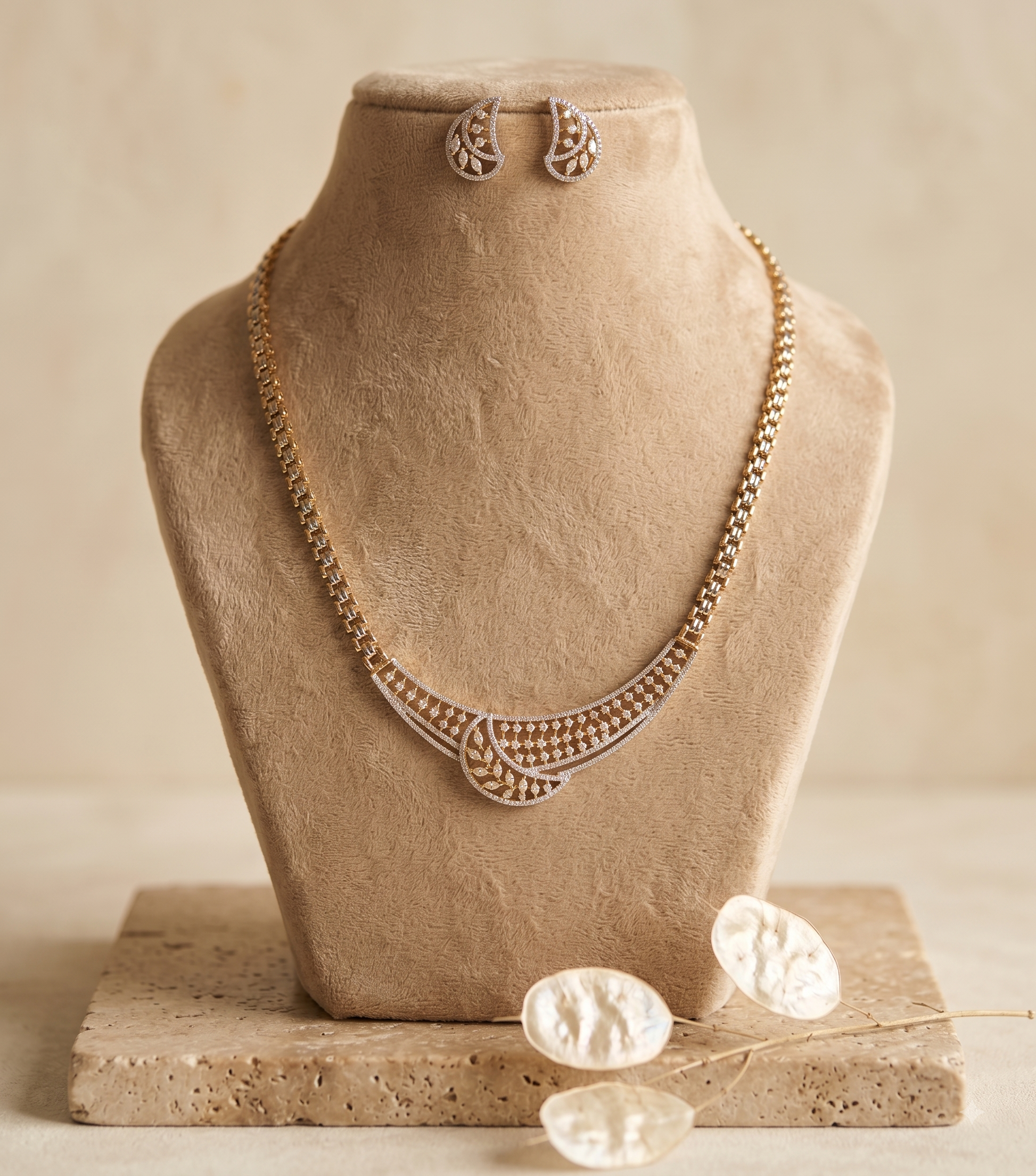 Naureen American Diamond Indian Mangalsutra Roz Jwellers.