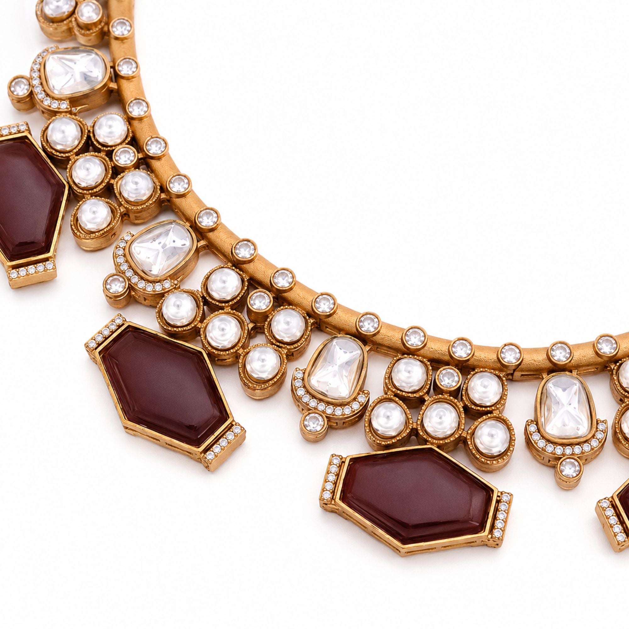 Manjari Ruby Kundan Bridal Set