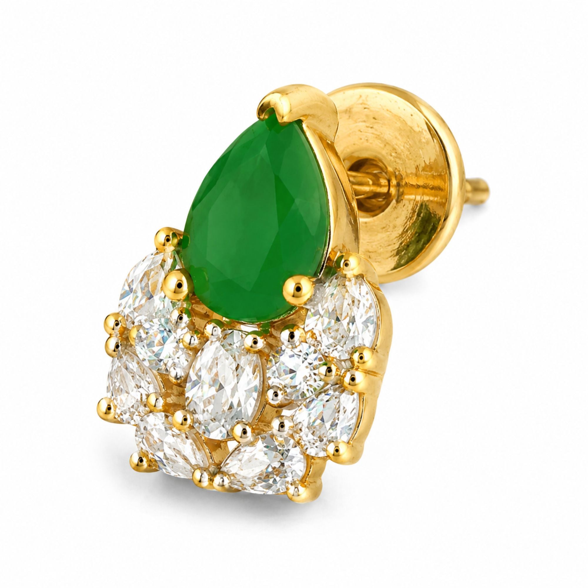 Meher Minimal Emerald CZ Pendant