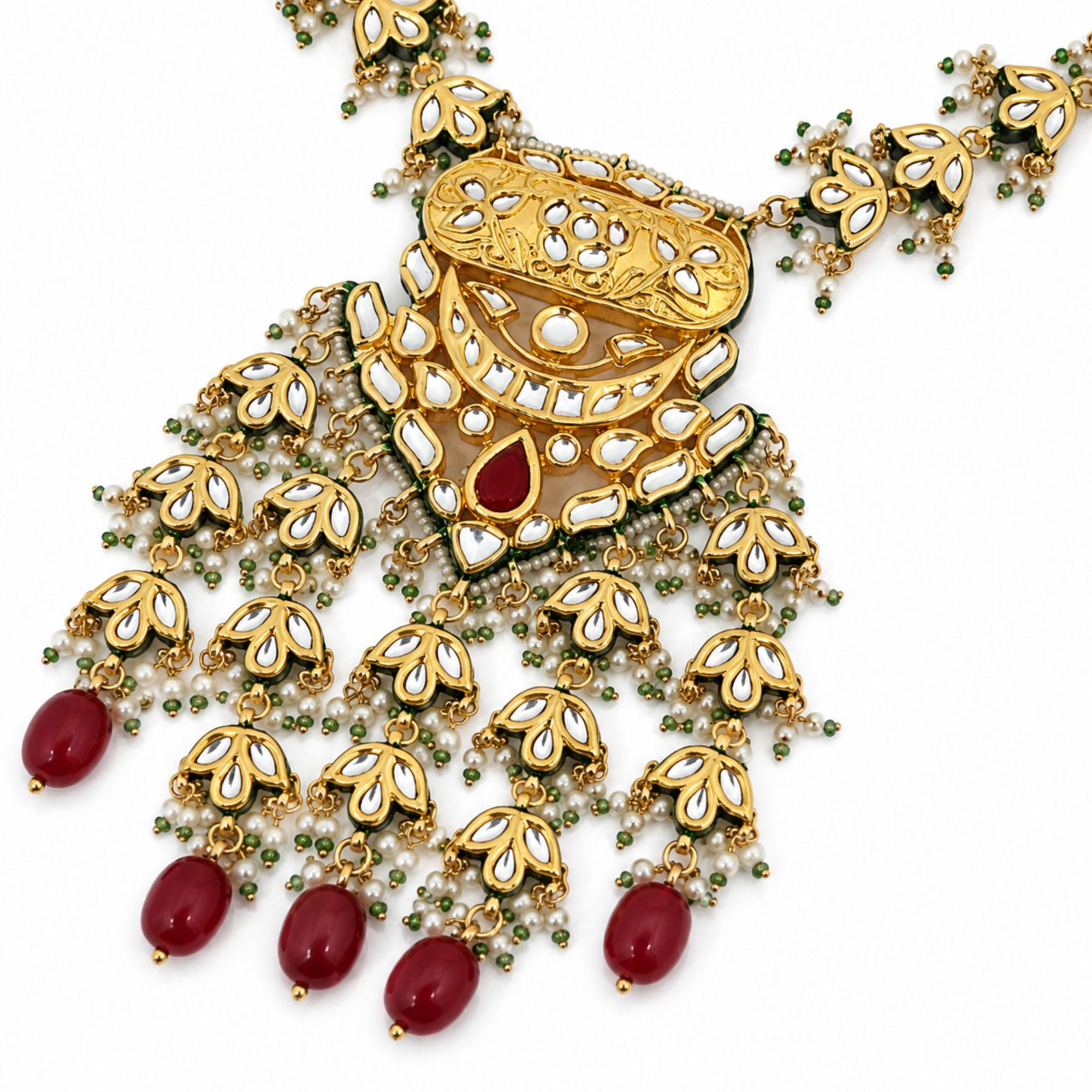 Devika Antique Temple Necklace Set