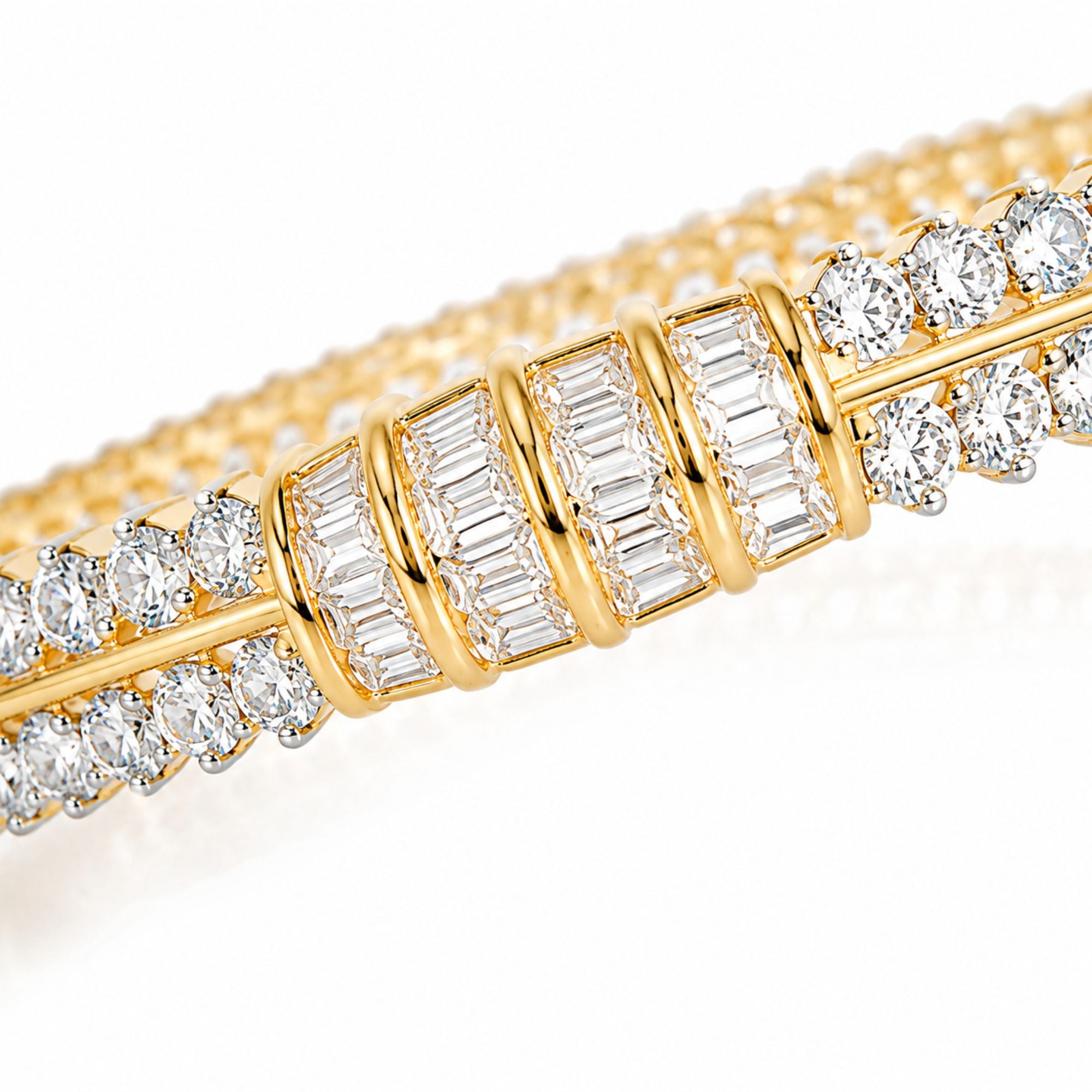 Marwa Dual Tone Tennis Bangles