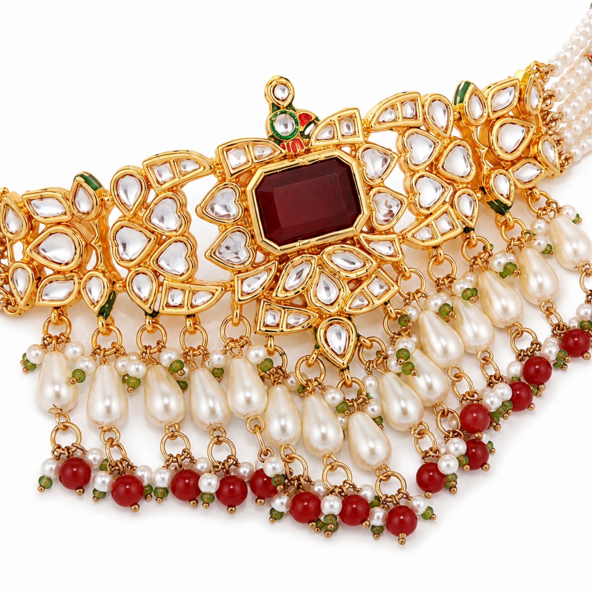 Vaibhav Statement Kundan Necklace Set
