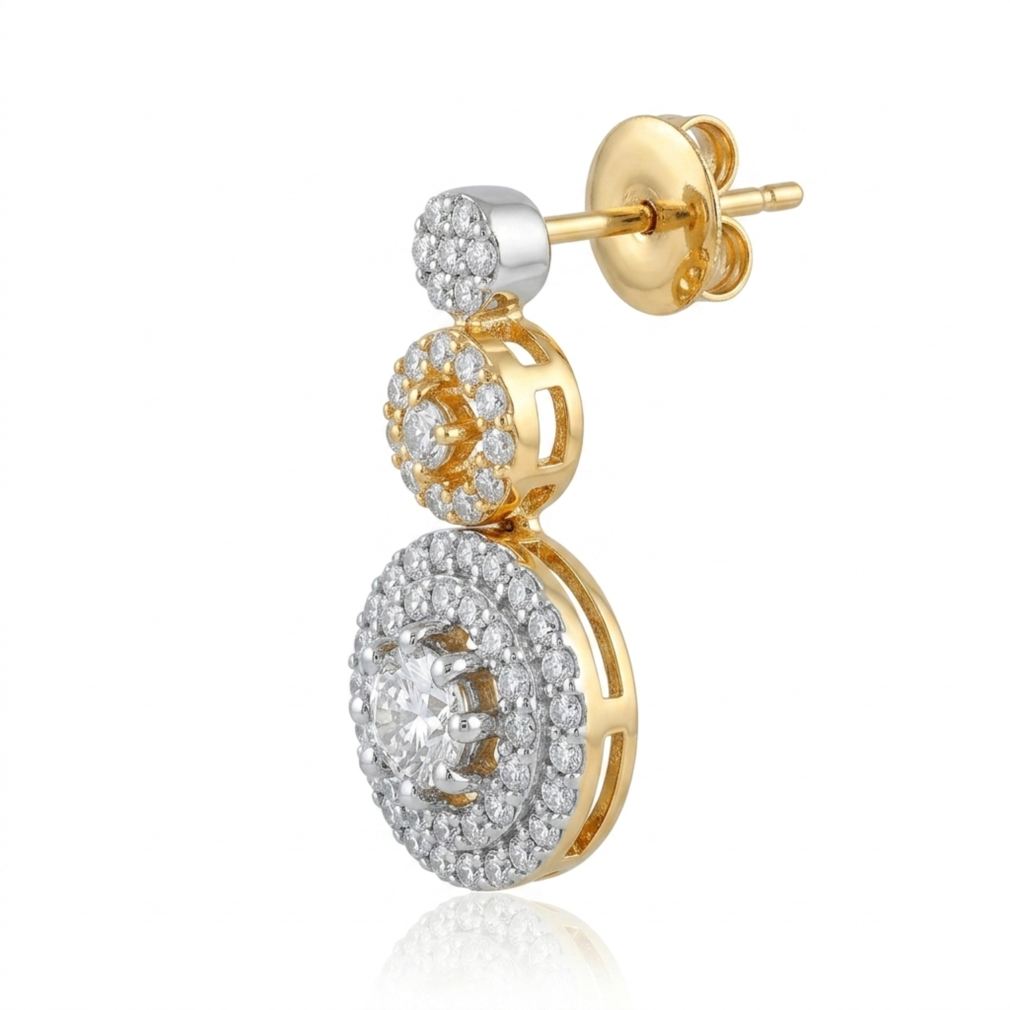 Minimal CZ Necklace Set | Lightweight Diamond-Look | Roz Jewellers