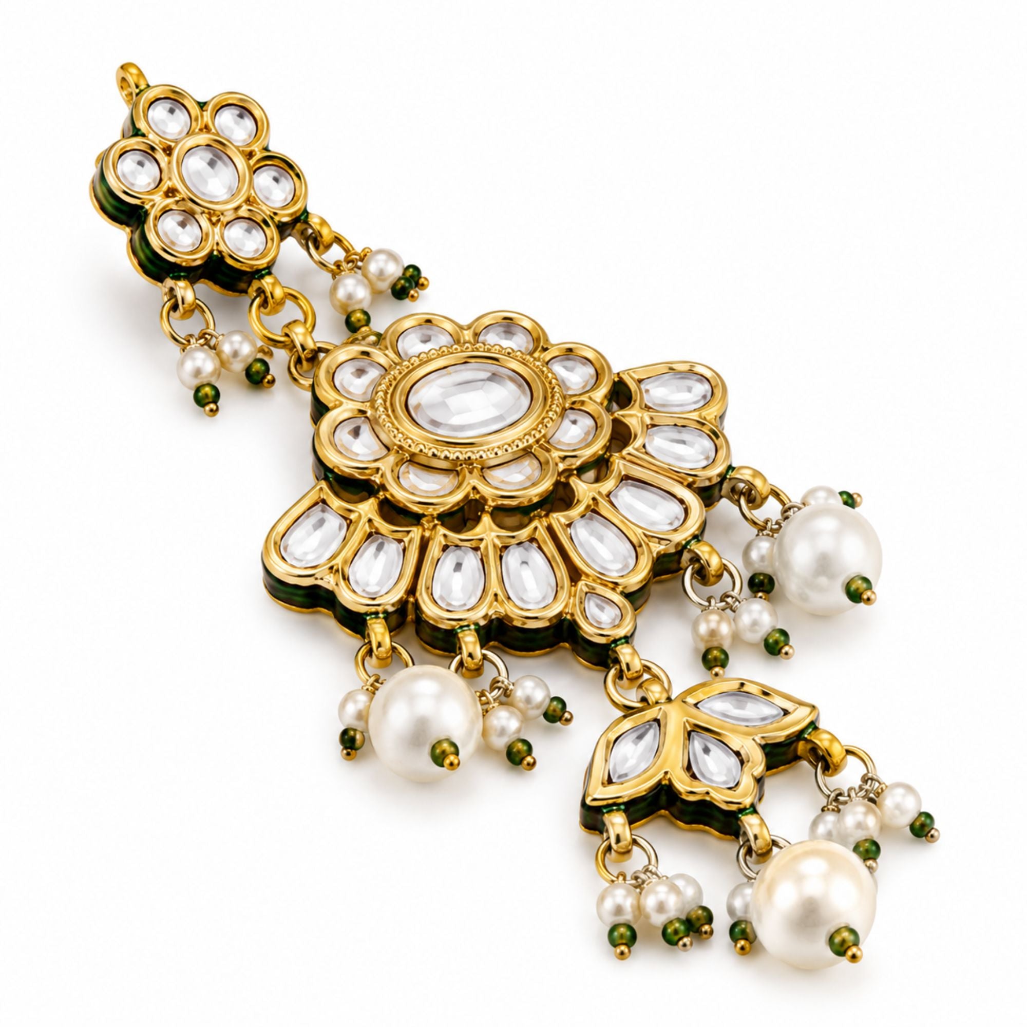 Panna Emerald Kundan Choker Set
