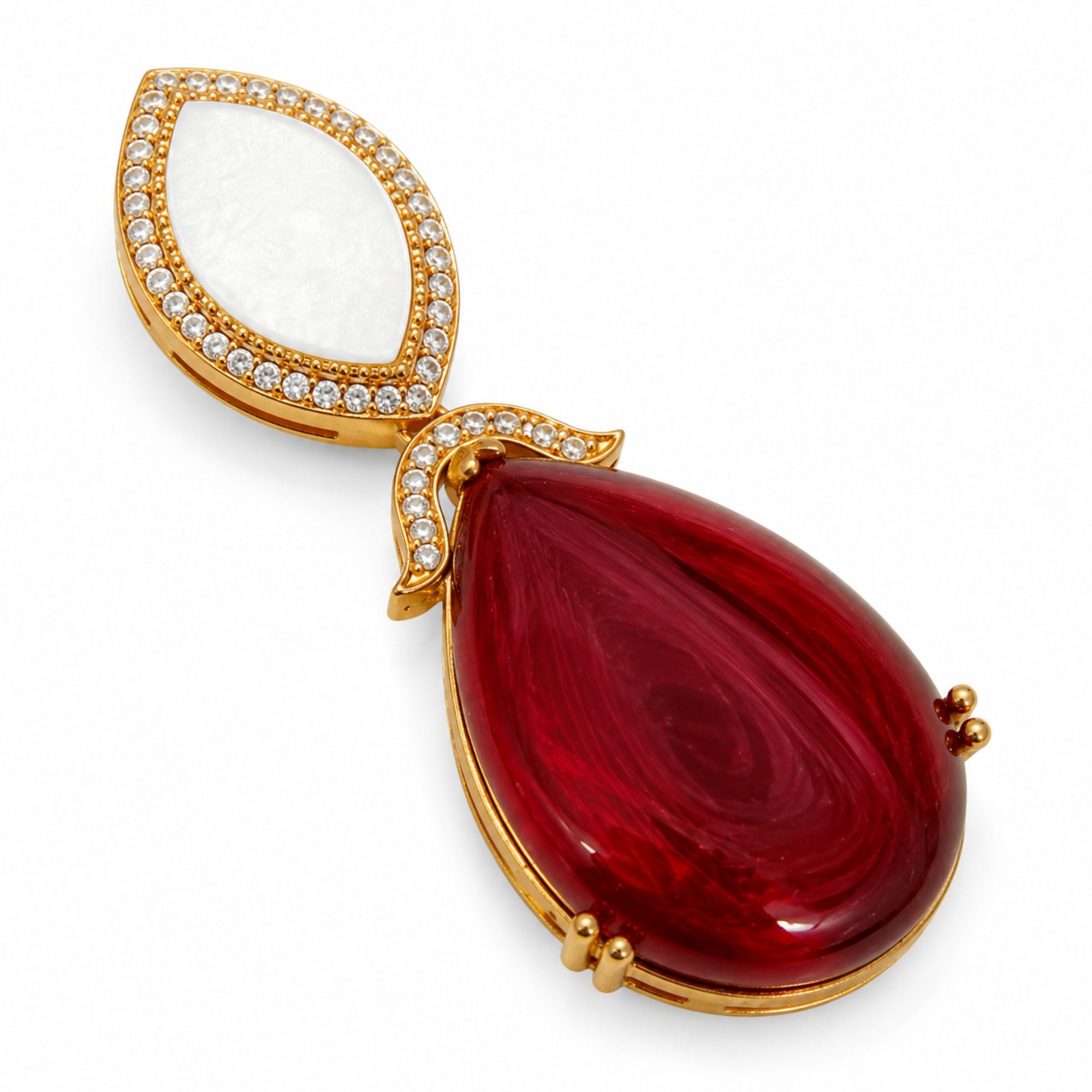 Ruby Manjari Kundan Elegance Set