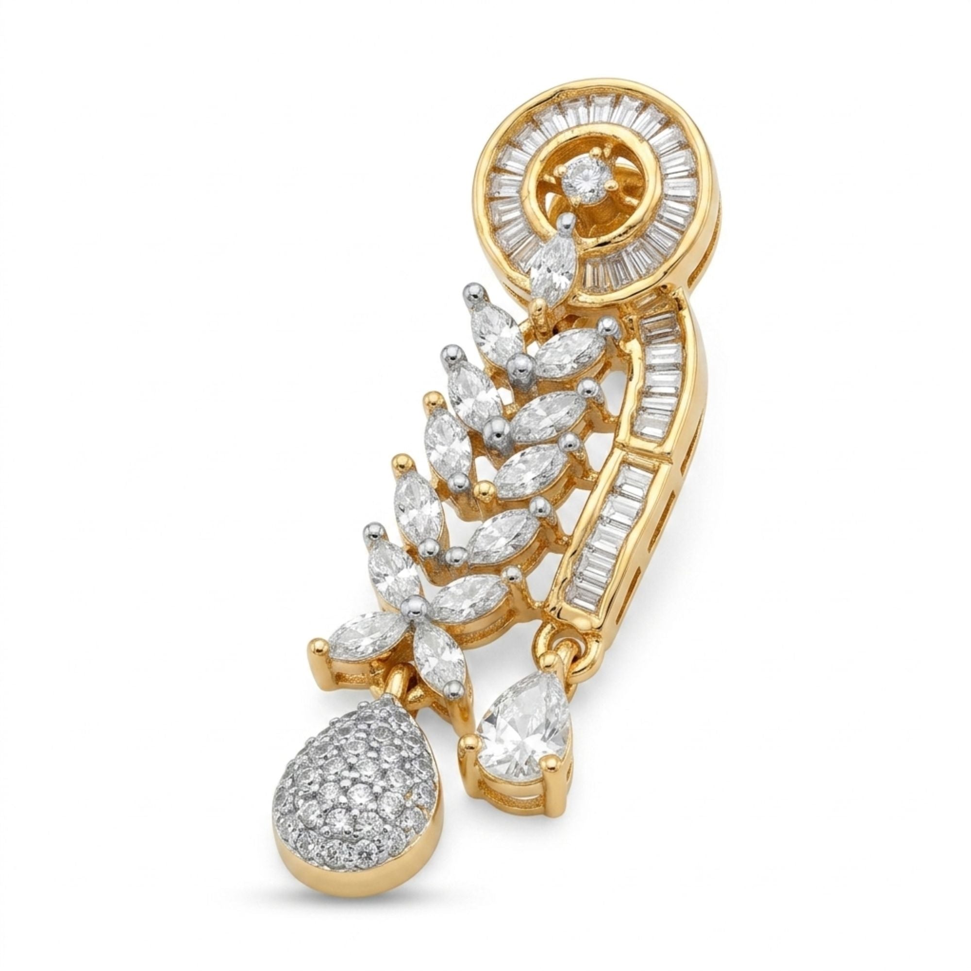 White CZ Statement Necklace Set | Bridal & Party Jewellery | Roz Jewellers