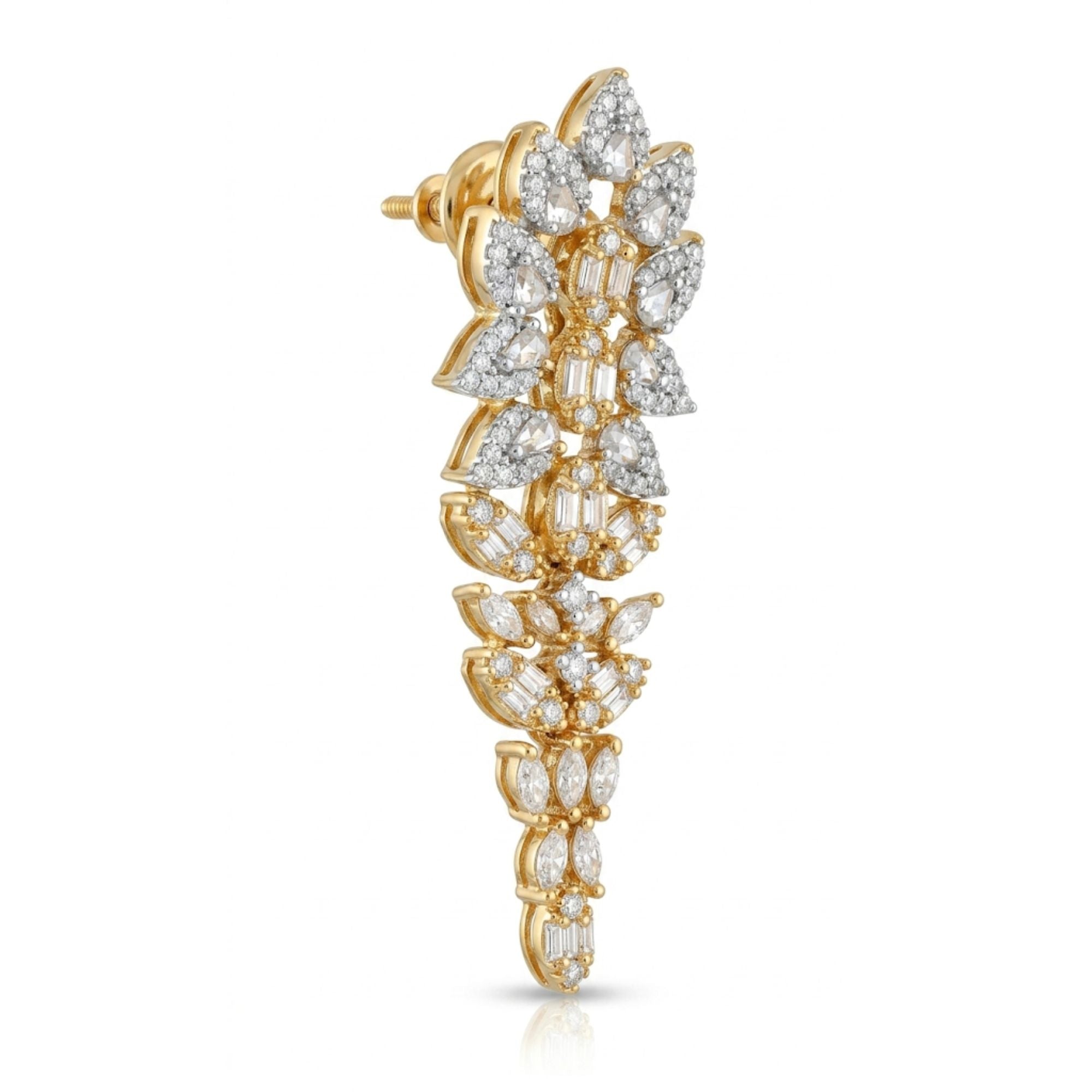 CZ & Ruby Bridal Necklace & Earrings Set | Gold Plated Wedding Jewellery | Roz Jewellers