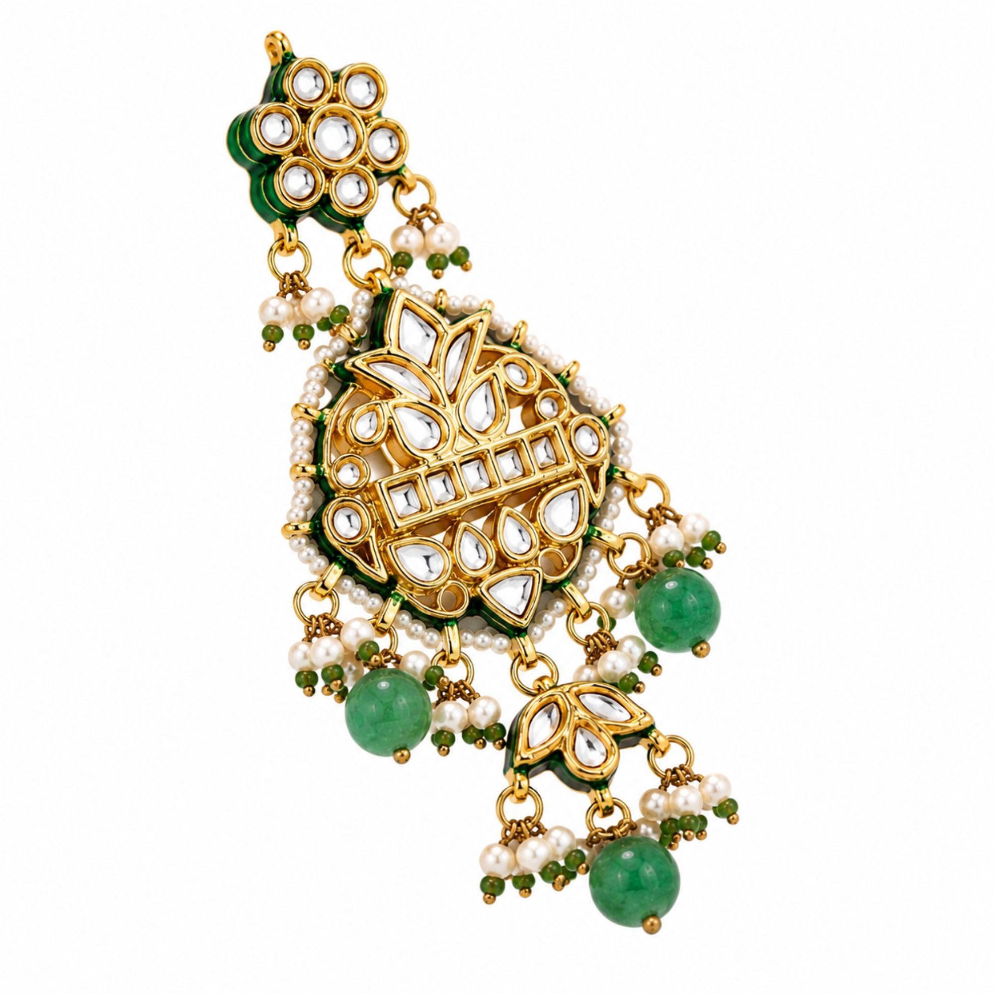 Panna Emerald Kundan Choker Set