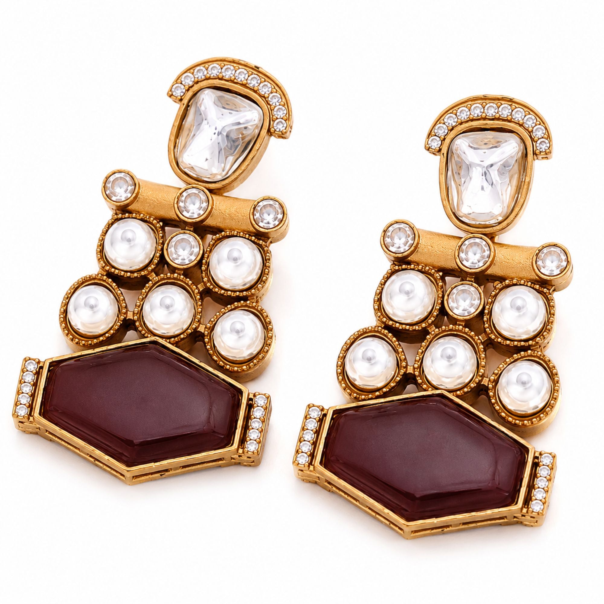 Manjari Ruby Kundan Bridal Set
