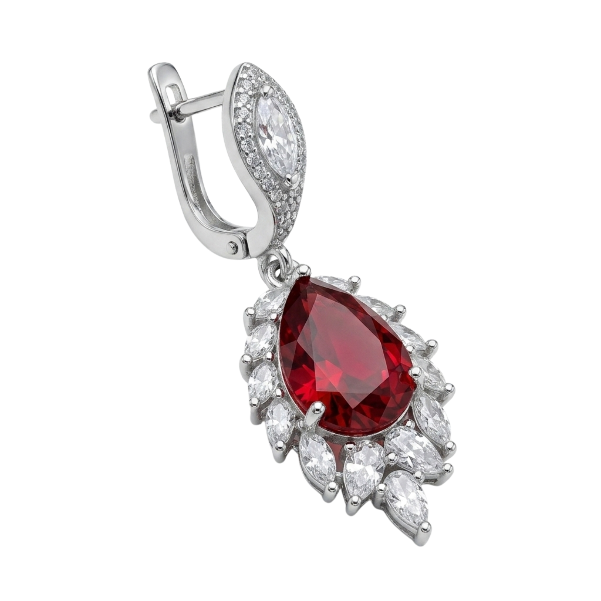 Ruby Red & CZ Necklace Set | Gold Plated Indian Bridal Jewellery | Roz Jewellers
