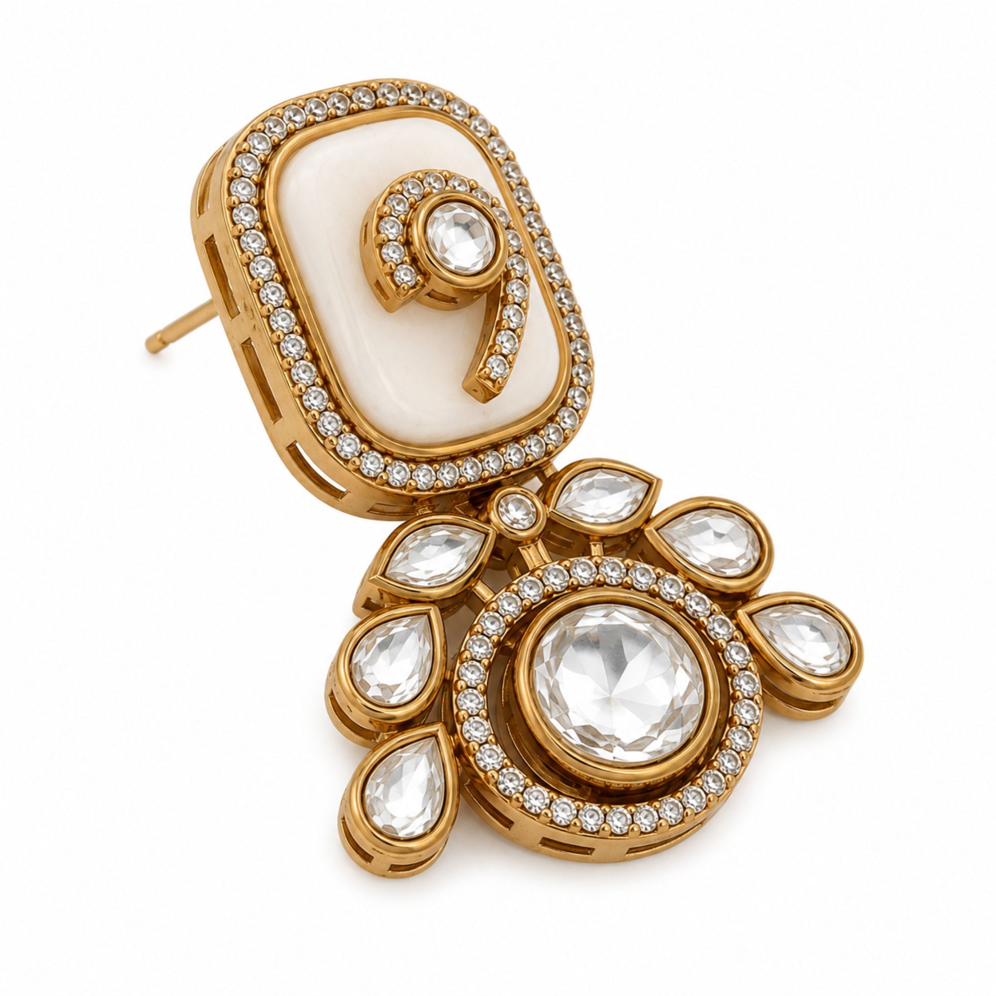 Safaid White Kundan Choker Set