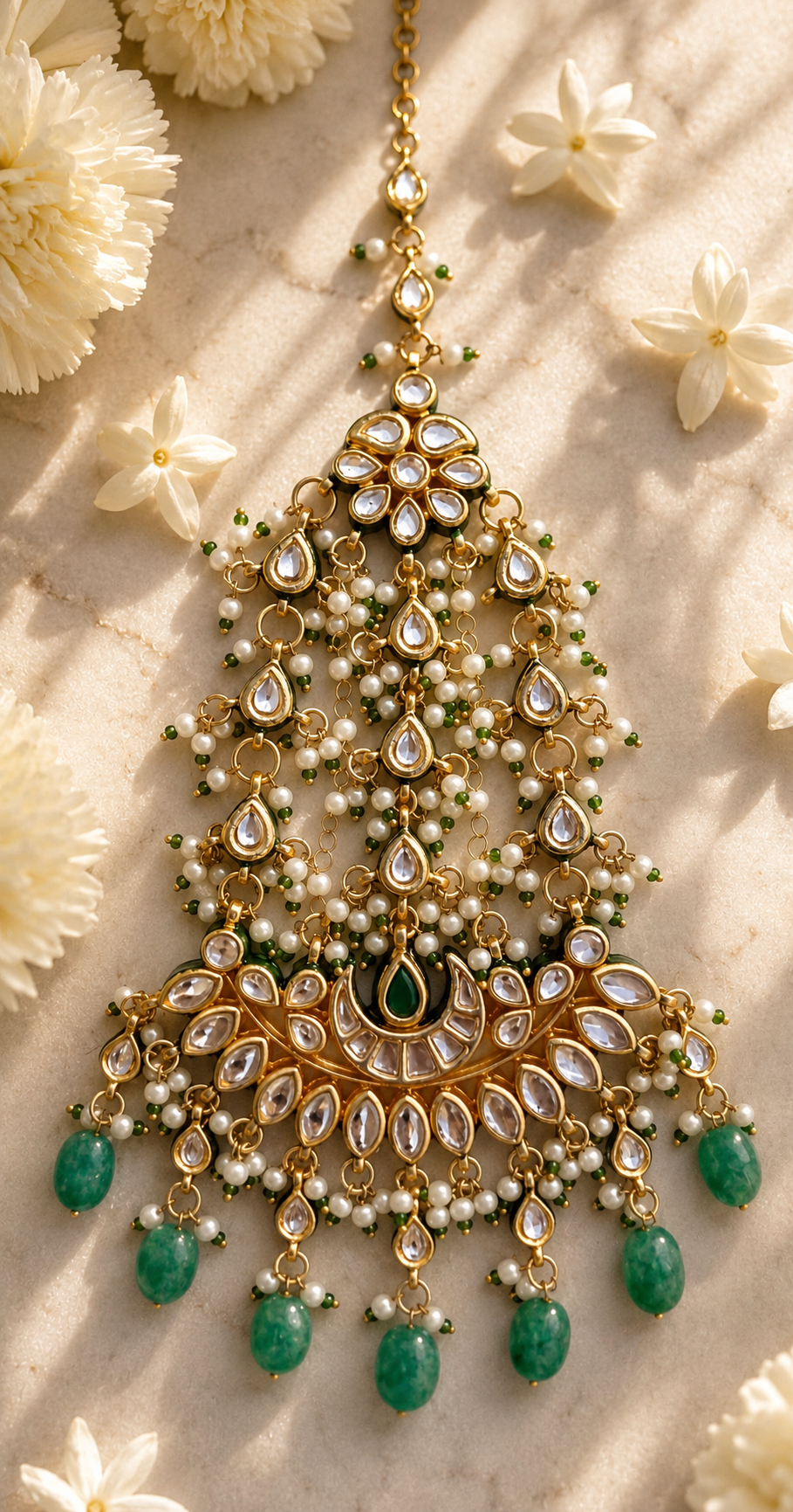 Ethnic Kundan Jhumar for Women Indian Wedding Hair Accessory Roz Jewellers