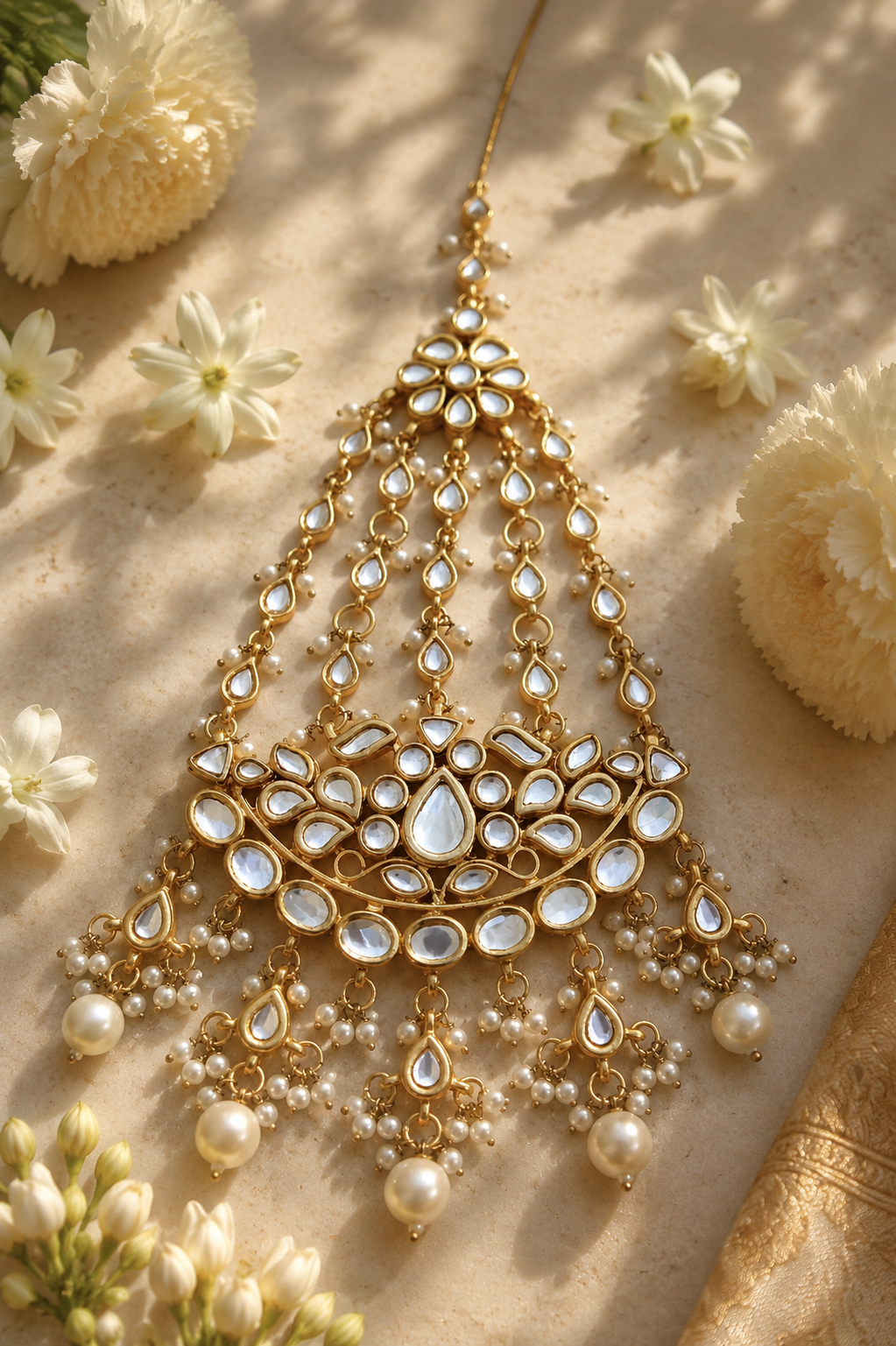 Traditional Rajasthani Kundan Jhumar Bridal for Festive Wear Roz Jewellers