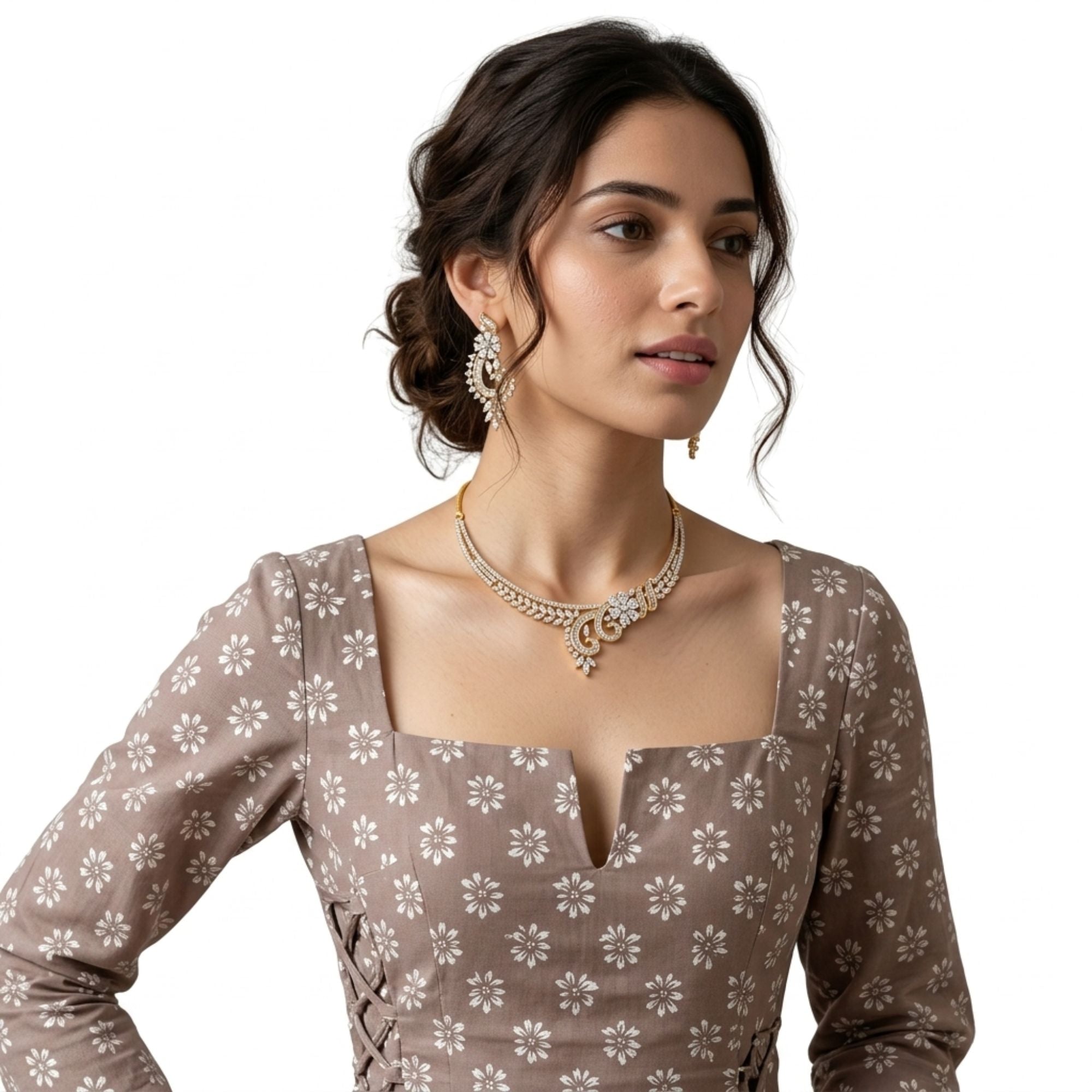 Zaira Bridal Sparkle Necklace Set