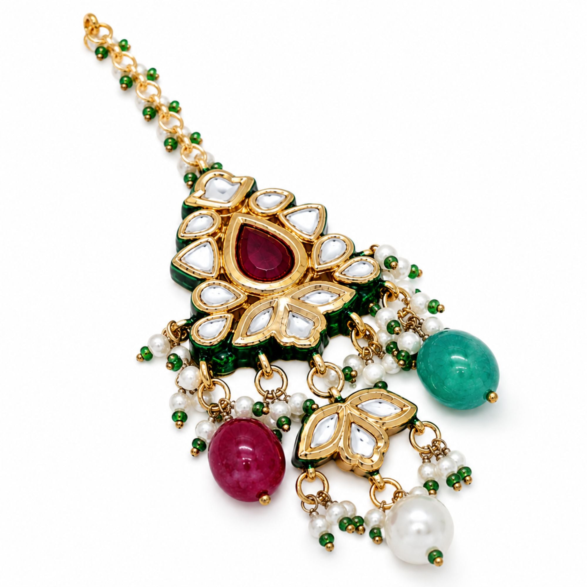 Purani Vintage Ruby Choker Set