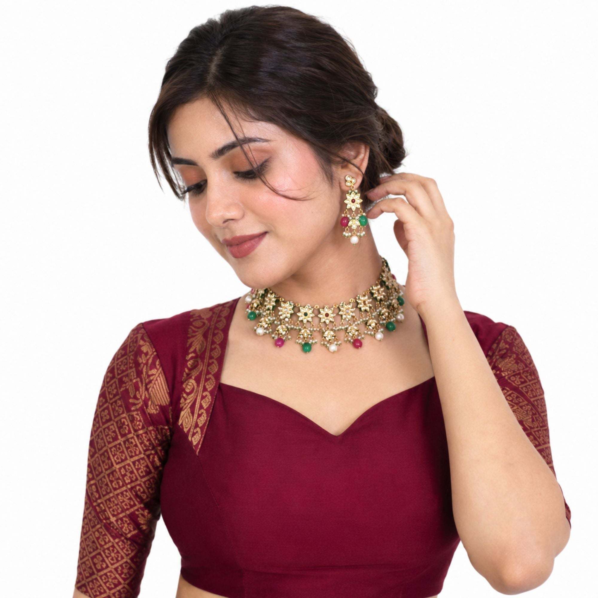Meenal Handcrafted Meenakari Choker Set