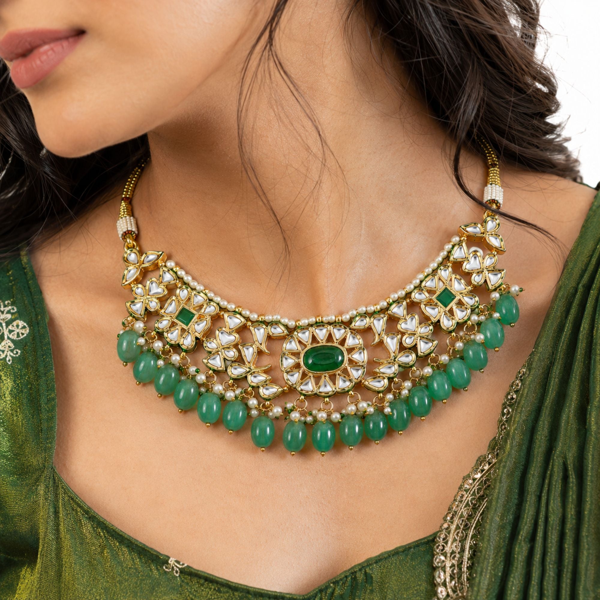 Panna Pearl Drop Choker Set