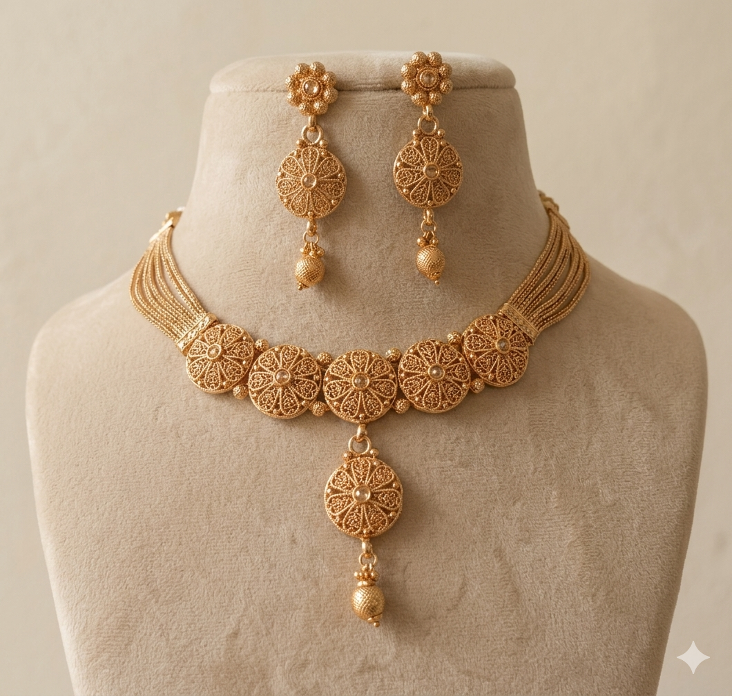 Mehnaaz Indian Pakistani Polki Bridal Jewelry Set Wedding Necklace Earrings for Women Gold Plated