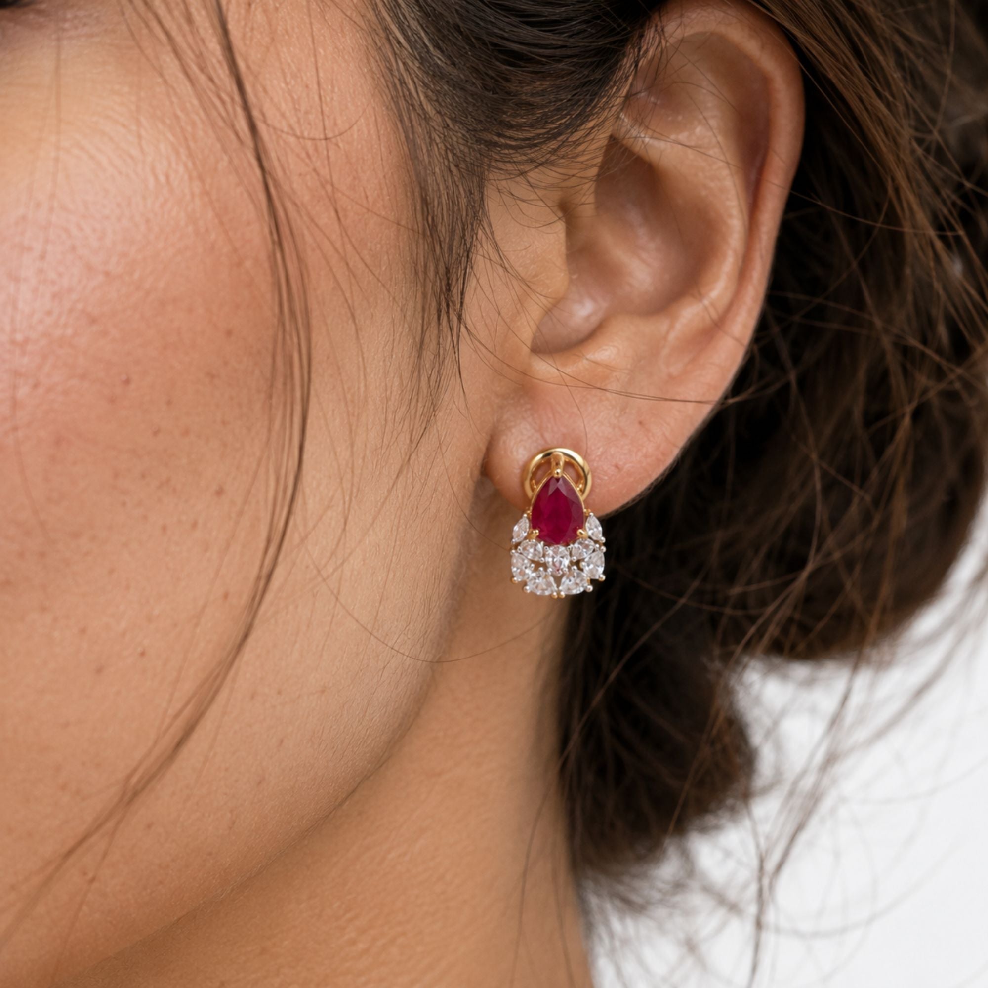 Ruhani Ruby CZ Daily Pendant
