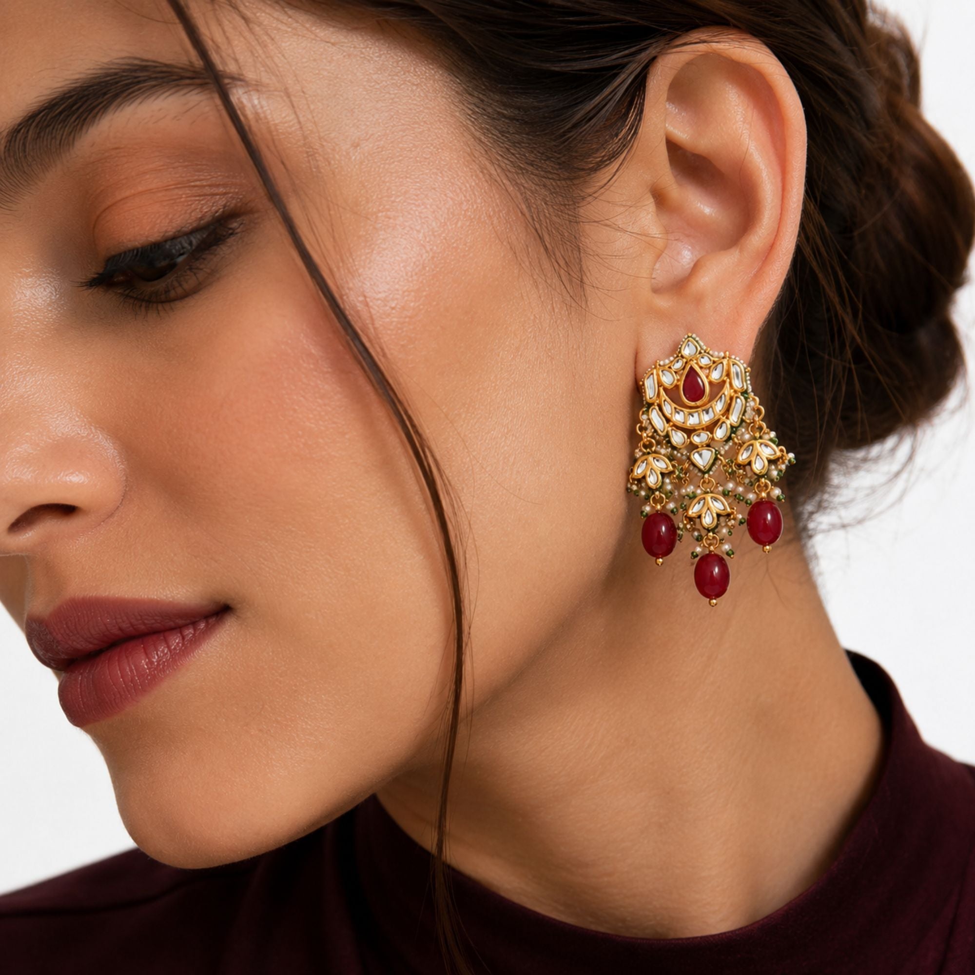 Devika Antique Temple Necklace Set