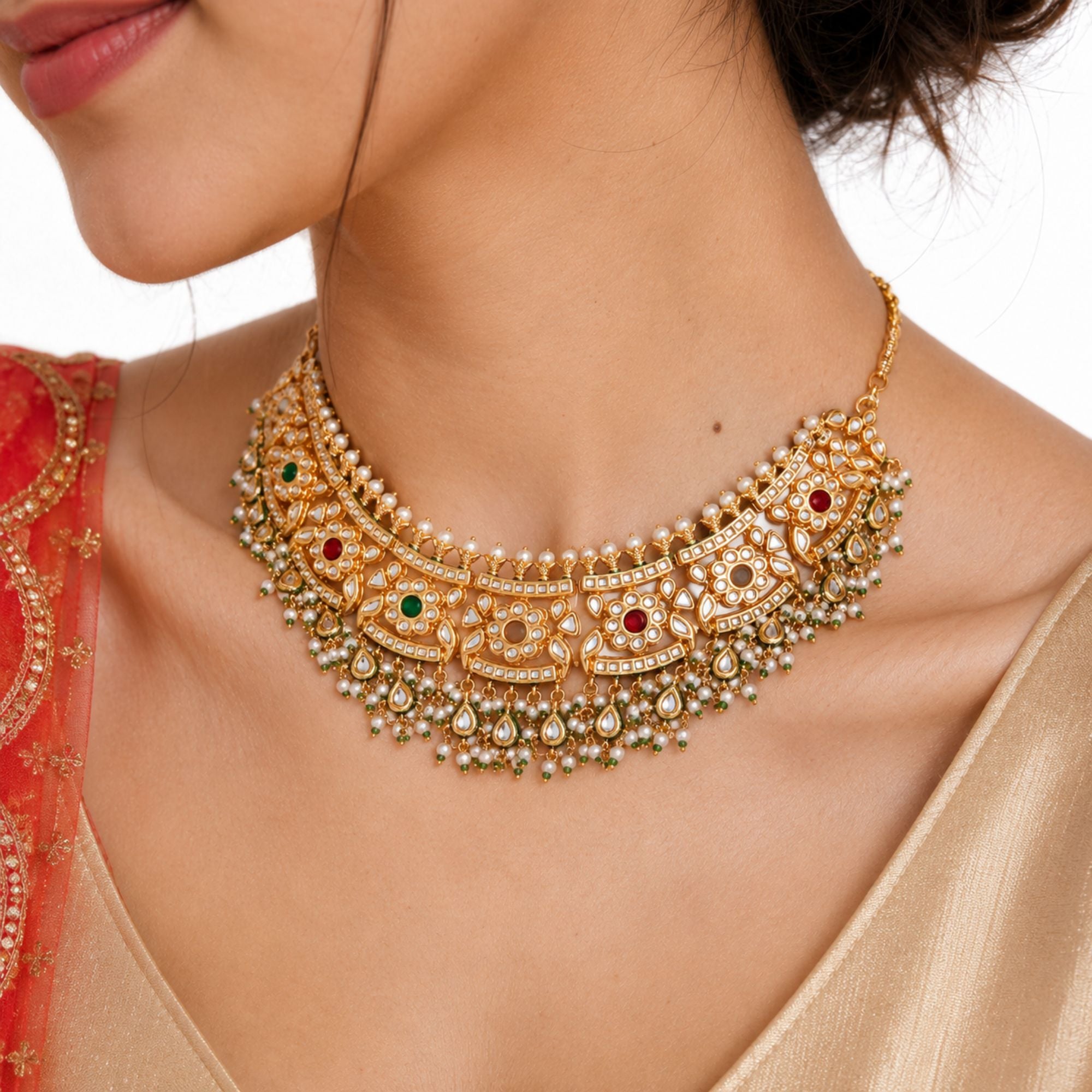 Samragni Grand Kundan Choker Set