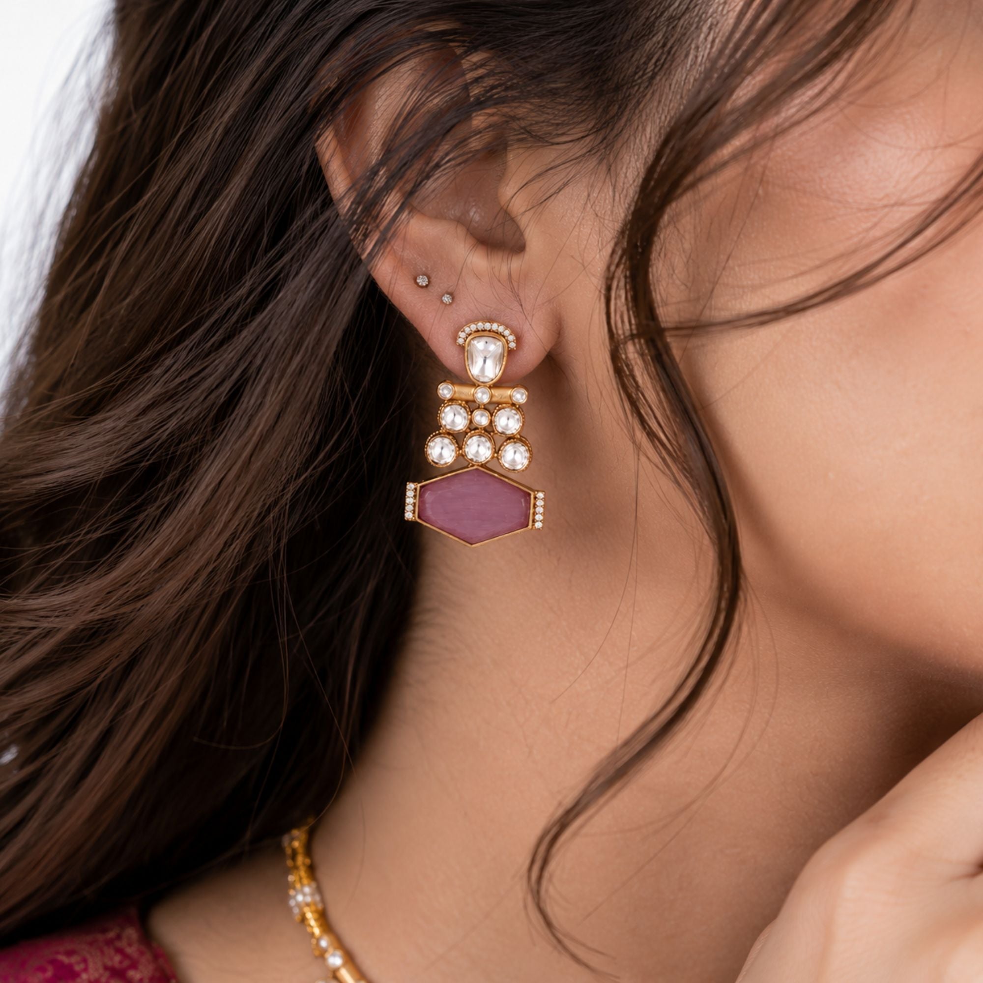 Gulabi Blush Kundan Bridal Set