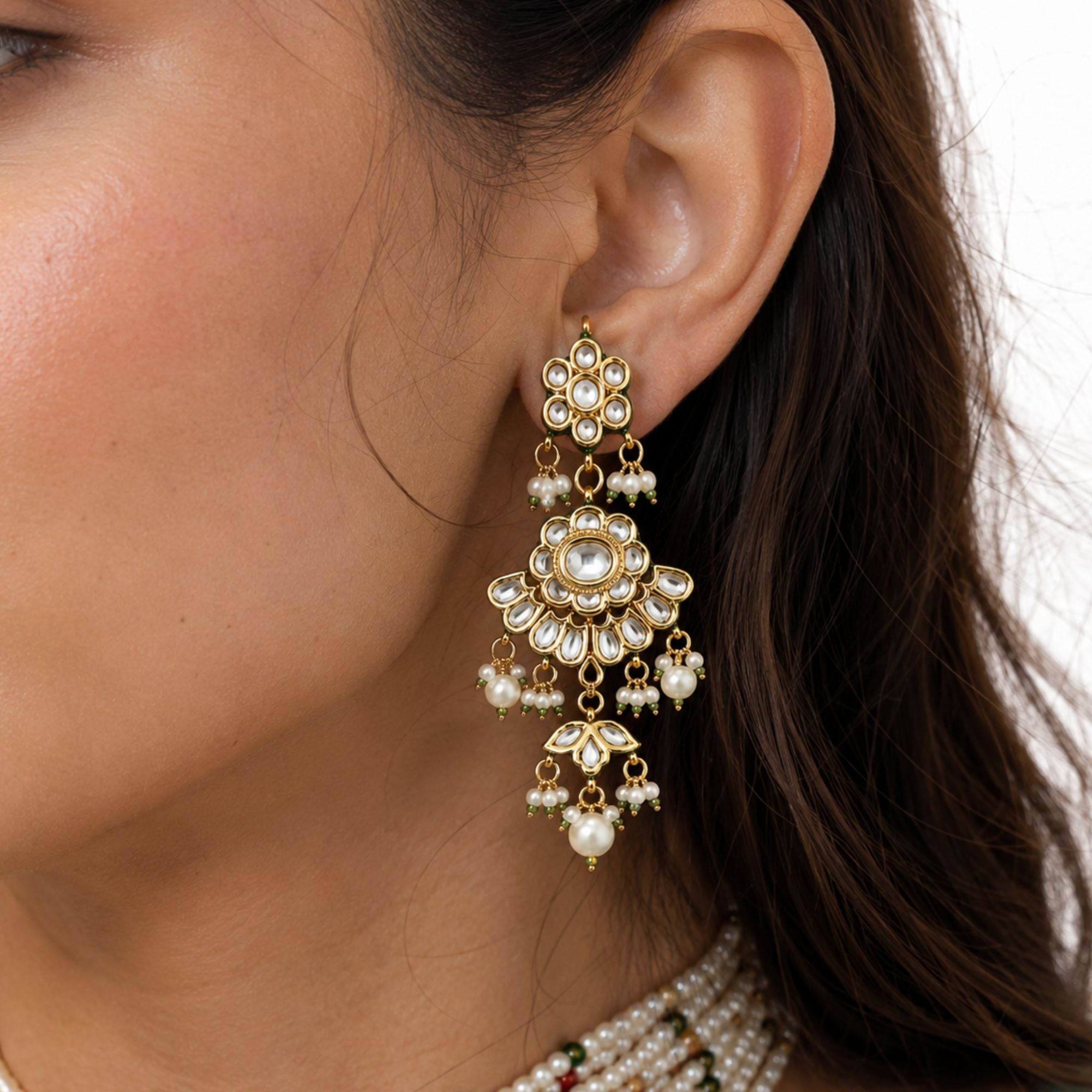 Panna Emerald Kundan Choker Set