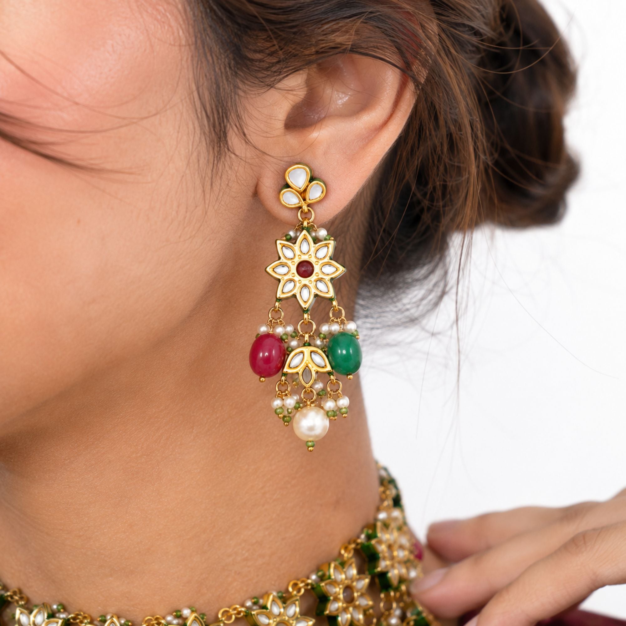 Meenal Handcrafted Meenakari Choker Set