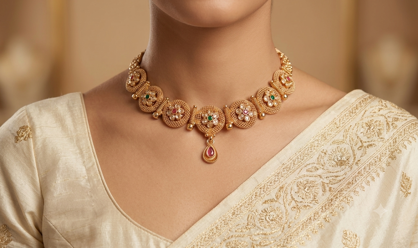 Ayesha Indian Pakistani Polki Bridal Jewelry Set Wedding Necklace Earrings for Women Gold Plated