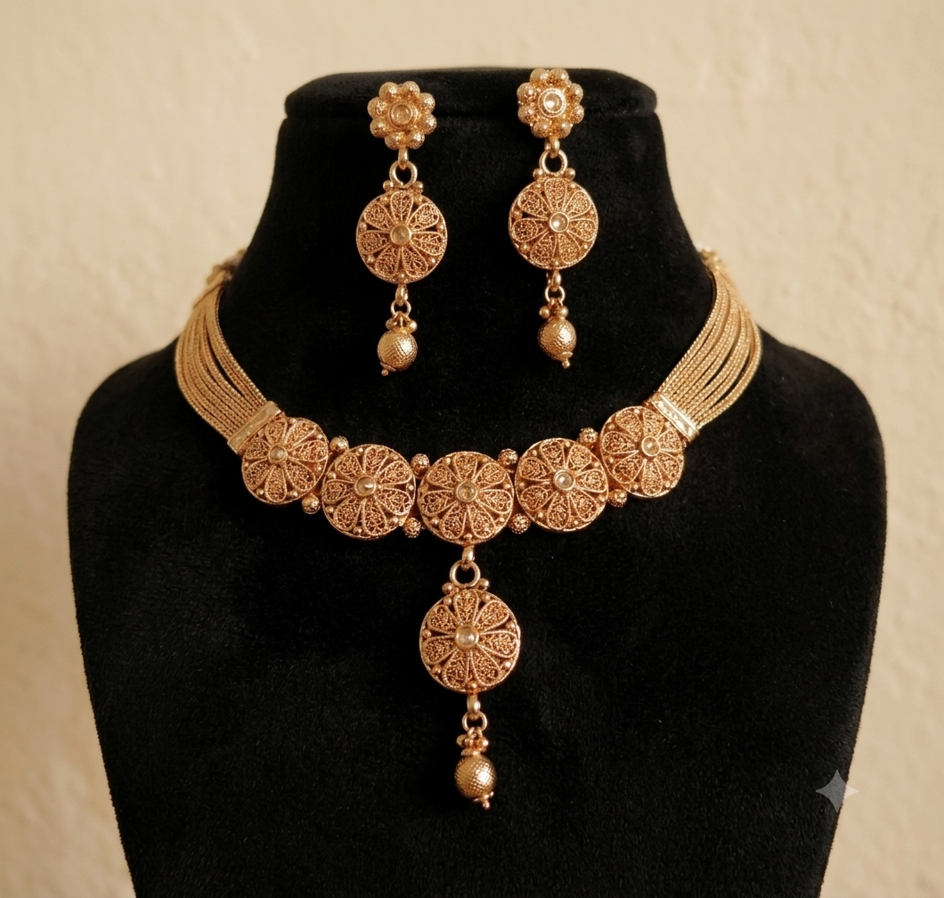 Mehnaaz Indian Pakistani Polki Bridal Jewelry Set Wedding Necklace Earrings for Women Gold Plated