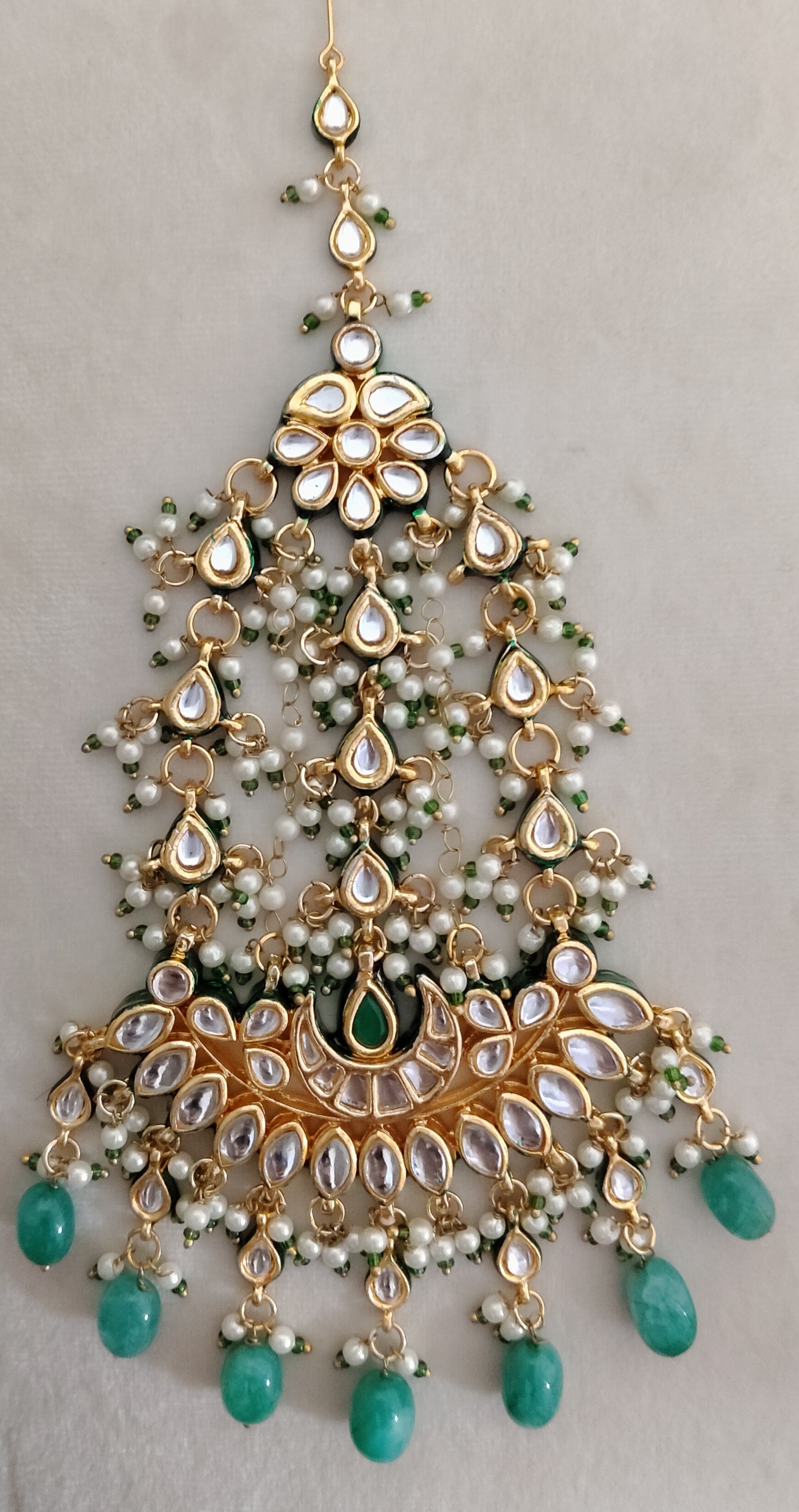 Ethnic Kundan Jhumar for Women Indian Wedding Hair Accessory Roz Jewellers