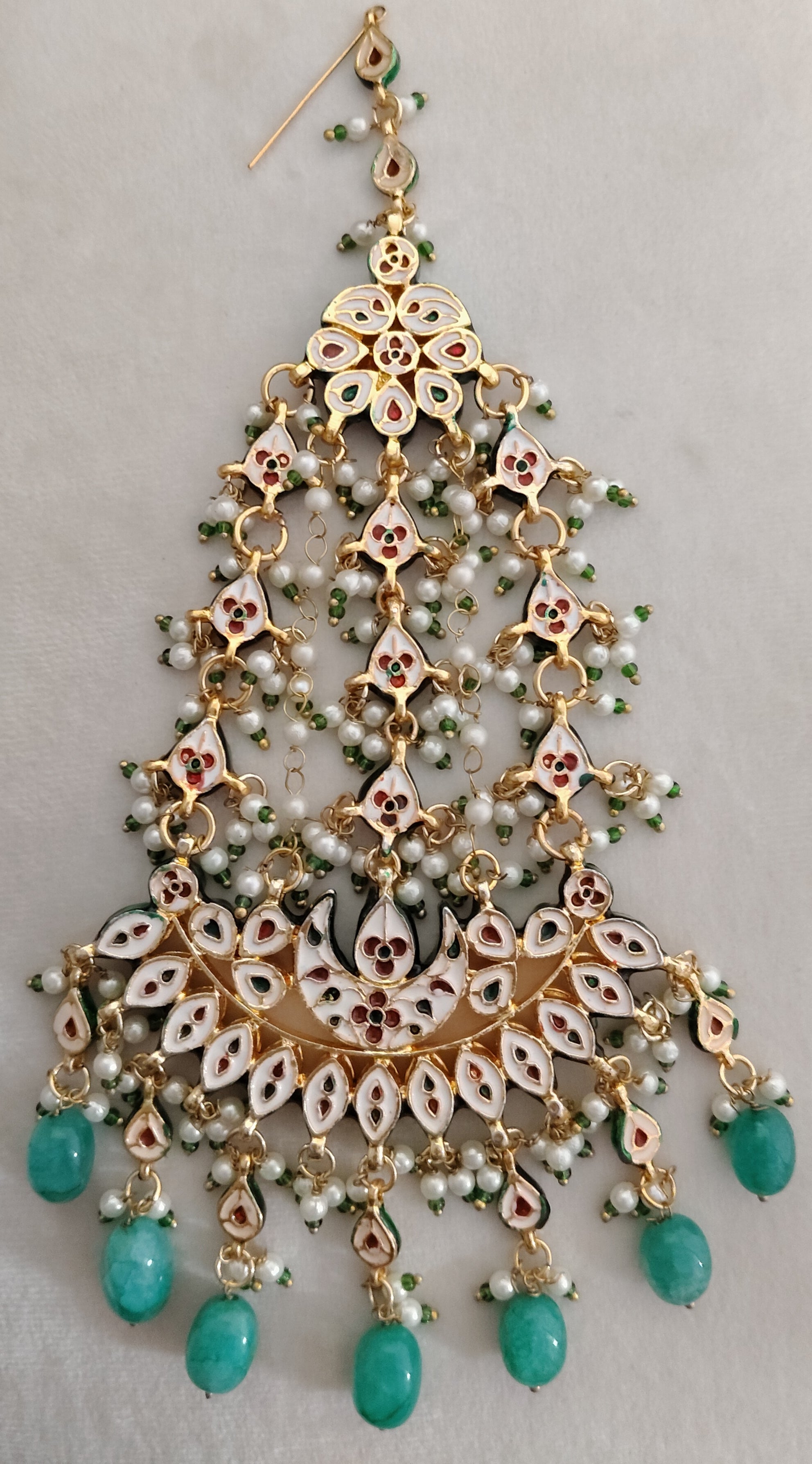 Ethnic Kundan Jhumar for Women Indian Wedding Hair Accessory Roz Jewellers
