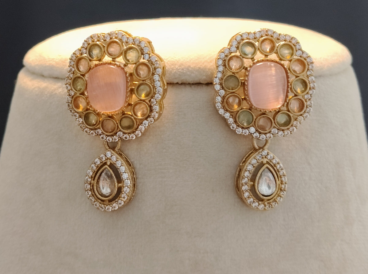 Sabyasachi Inspired Moissanite Necklace Set for Women Indian Bridal Jewelry Elegant Gift for Her