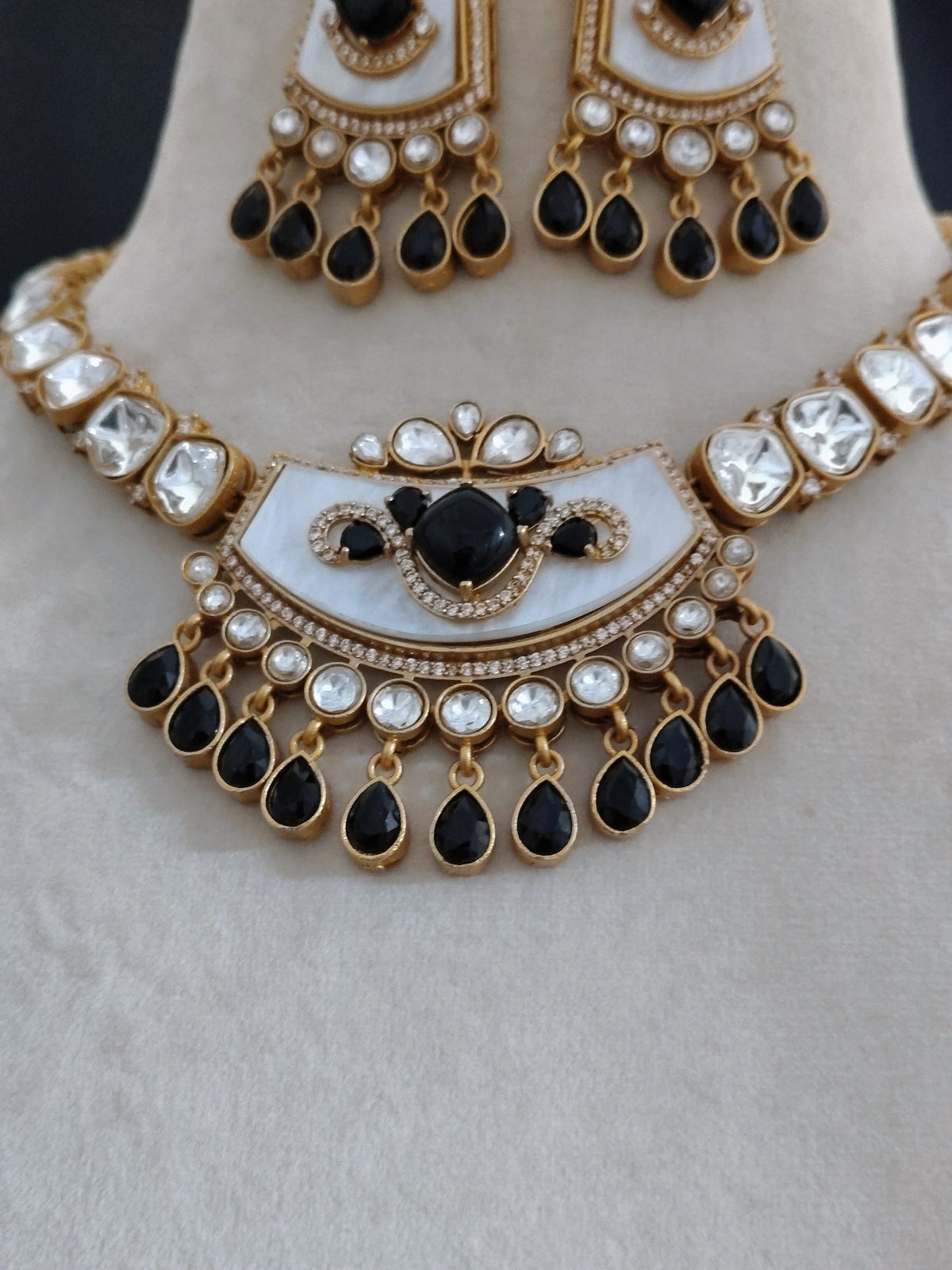 Handcrafted Moissanite Necklace Royal Rajasthani Bridal Jewelry Festive Statement Necklace Sabyasachi Inspired