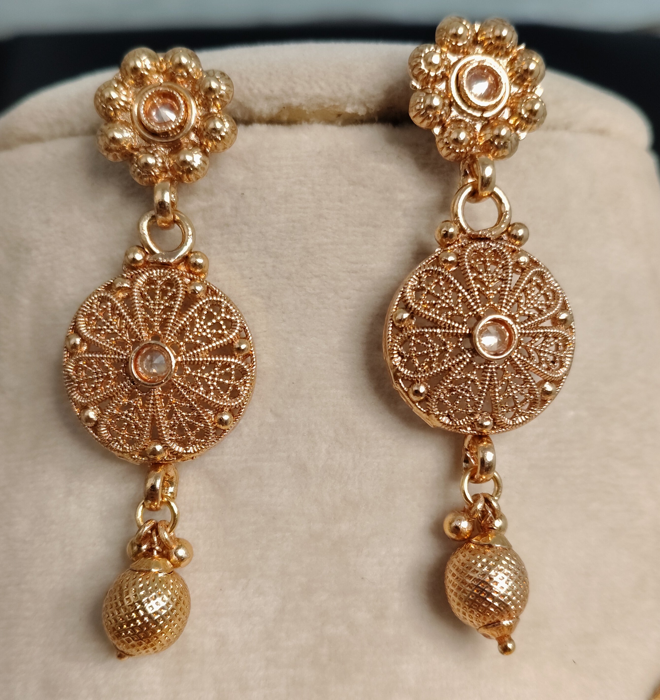 Mehnaaz Indian Pakistani Polki Bridal Jewelry Set Wedding Necklace Earrings for Women Gold Plated