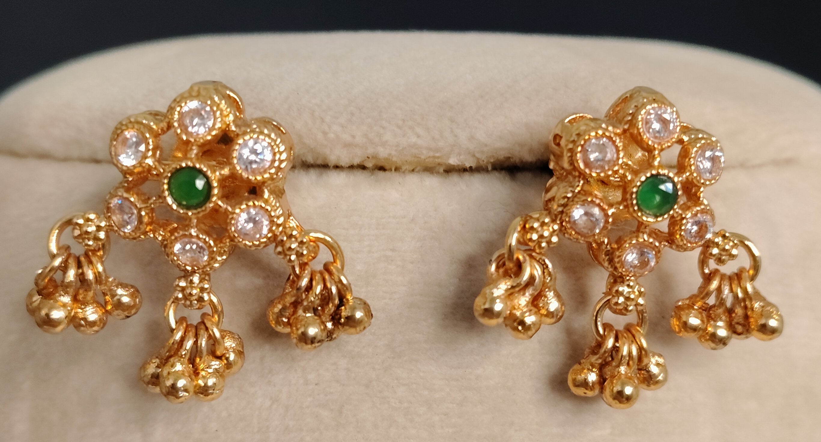 Khadija Indian Pakistani Polki Bridal Jewelry Set Wedding Necklace Earrings for Women Gold Plated