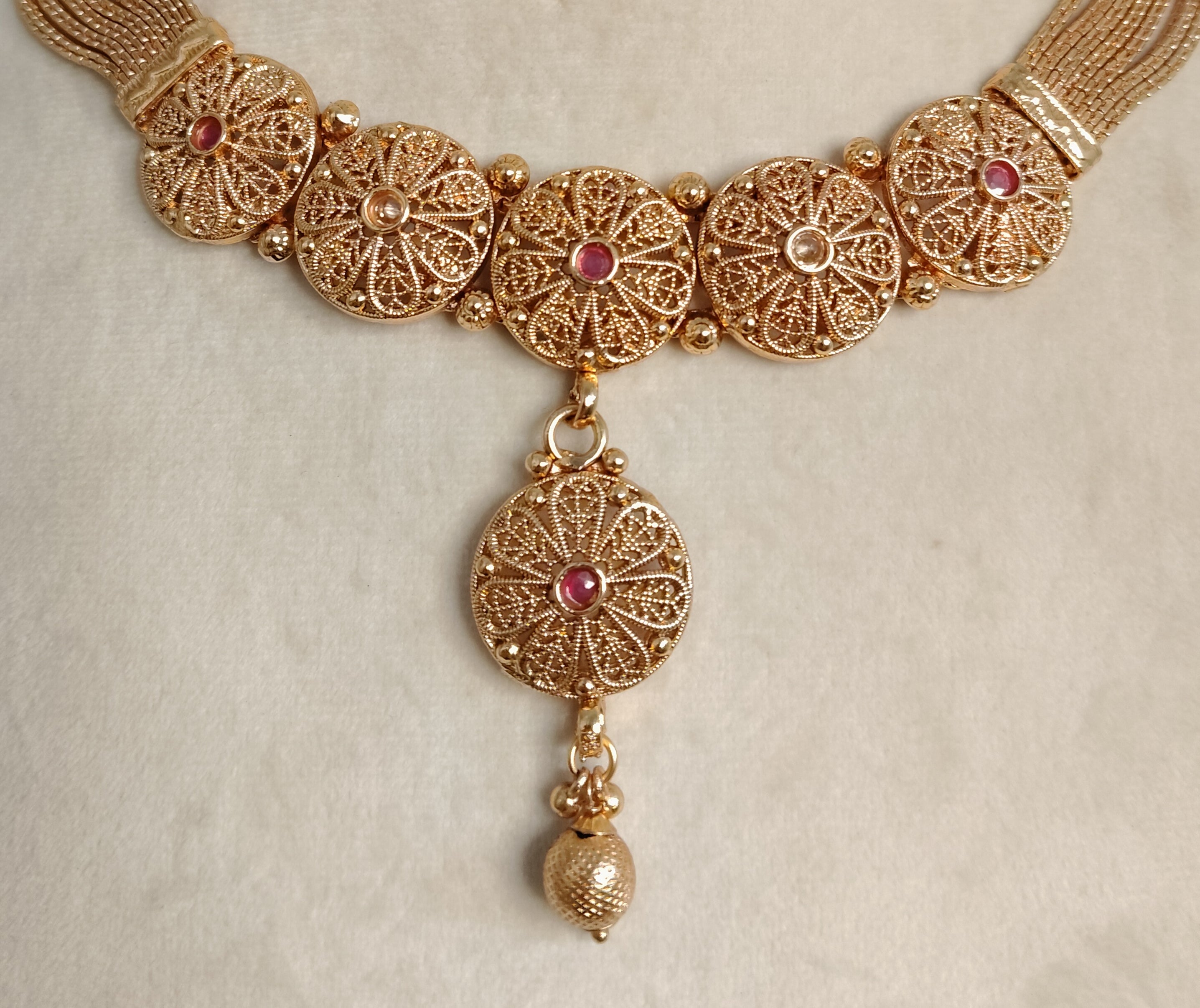 Zainab Indian Pakistani Polki Bridal Jewelry Set Wedding Necklace Earrings for Women Gold Plated