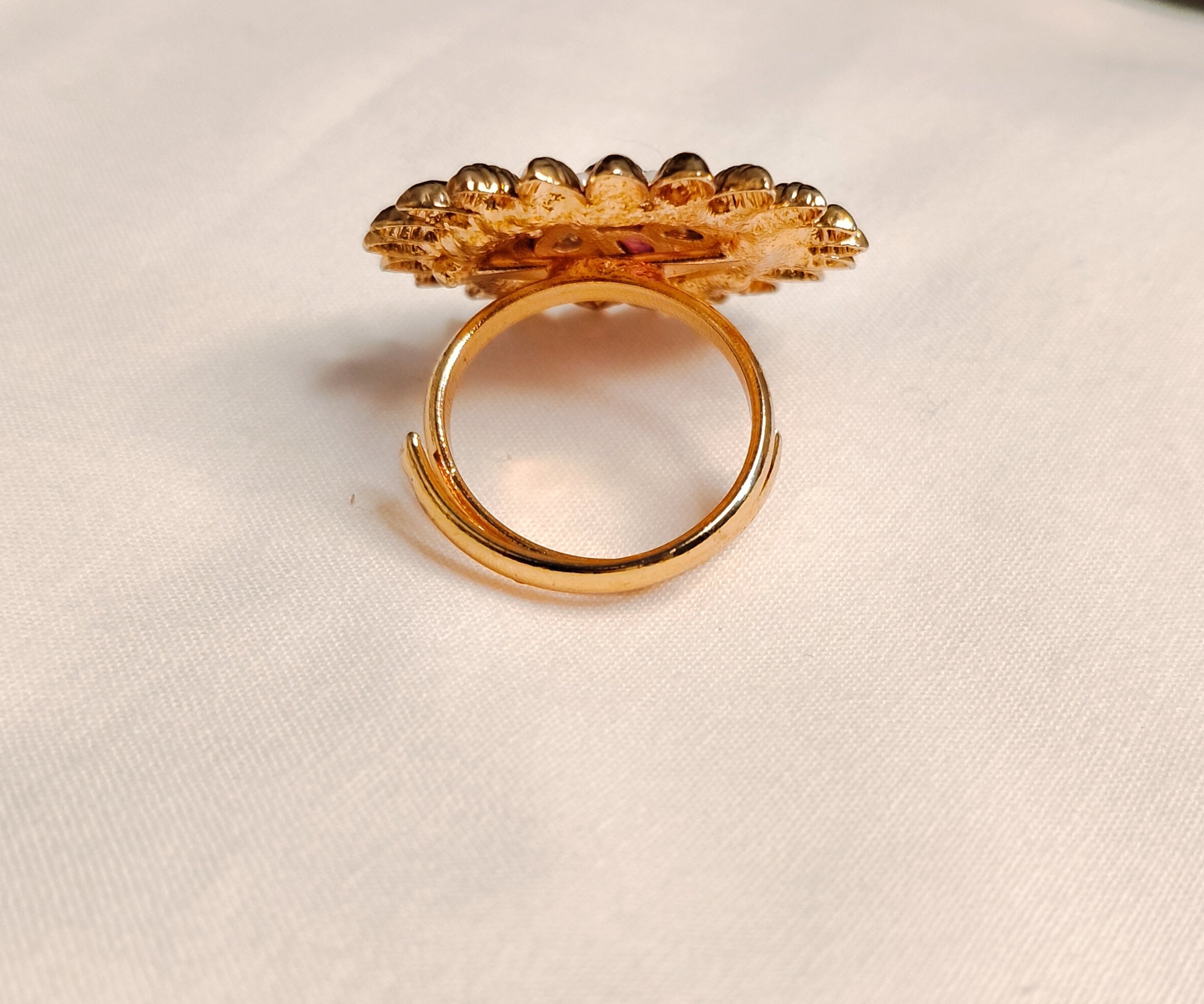 Eliza Polki Heritage Pearl and Multicolour Inspired Ring Roz Jewellers.