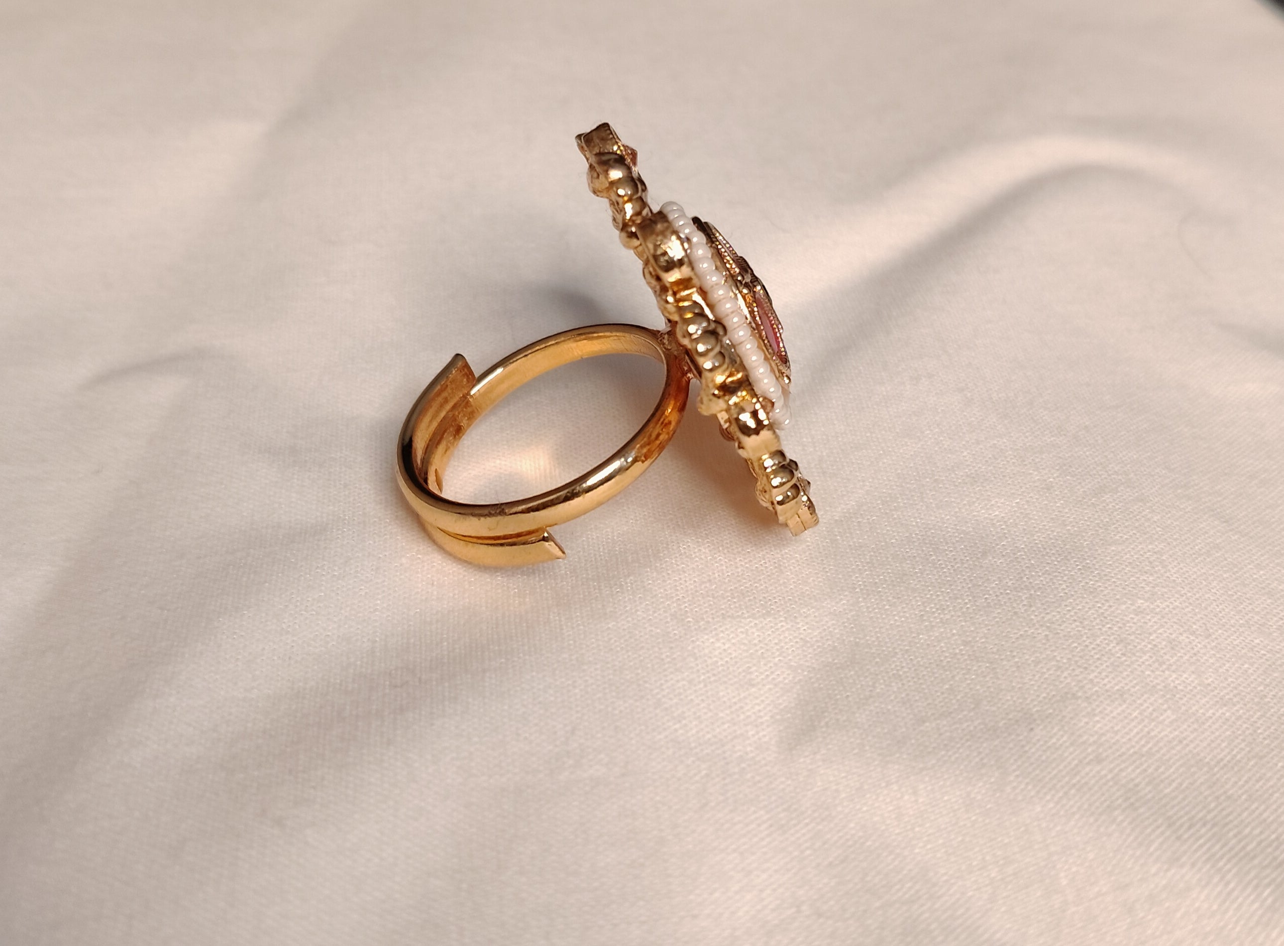 Liyana Traditional Polki Adjustable Ring Roz Jewellers