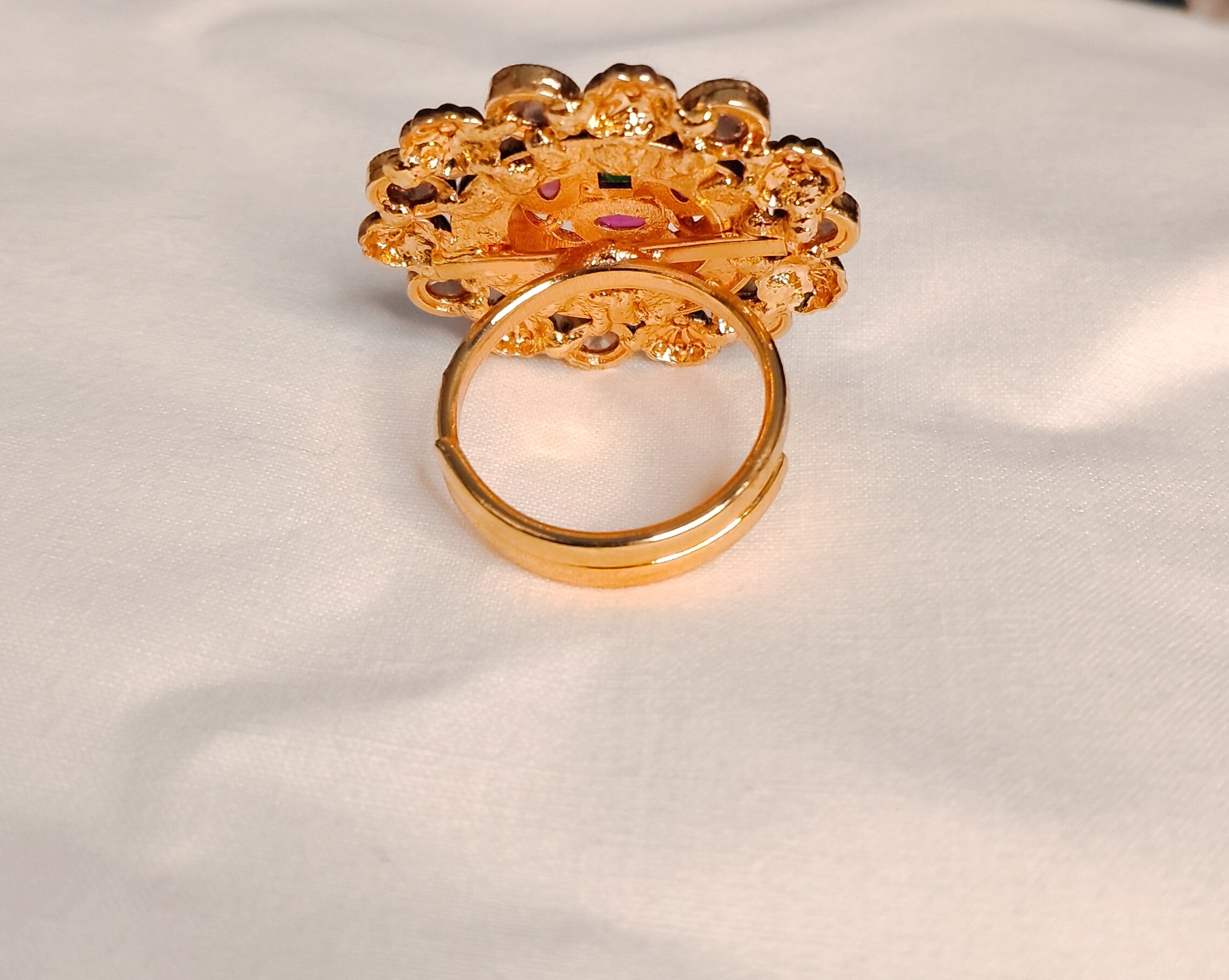 Liyana Traditional Polki Adjustable Ring Roz Jewellers