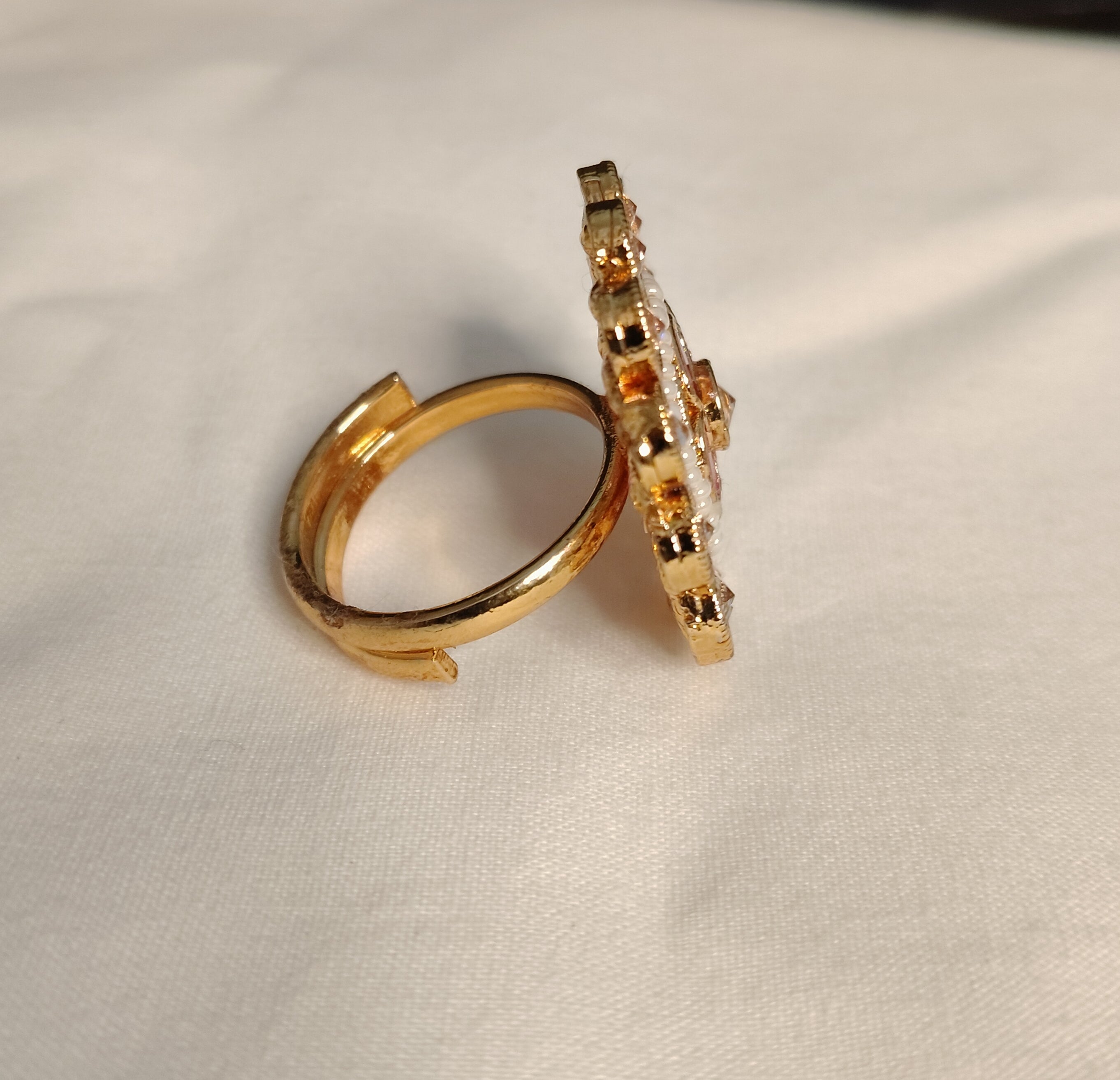 Hiba Traditional Polki Adjustable Ring Roz Jewellers