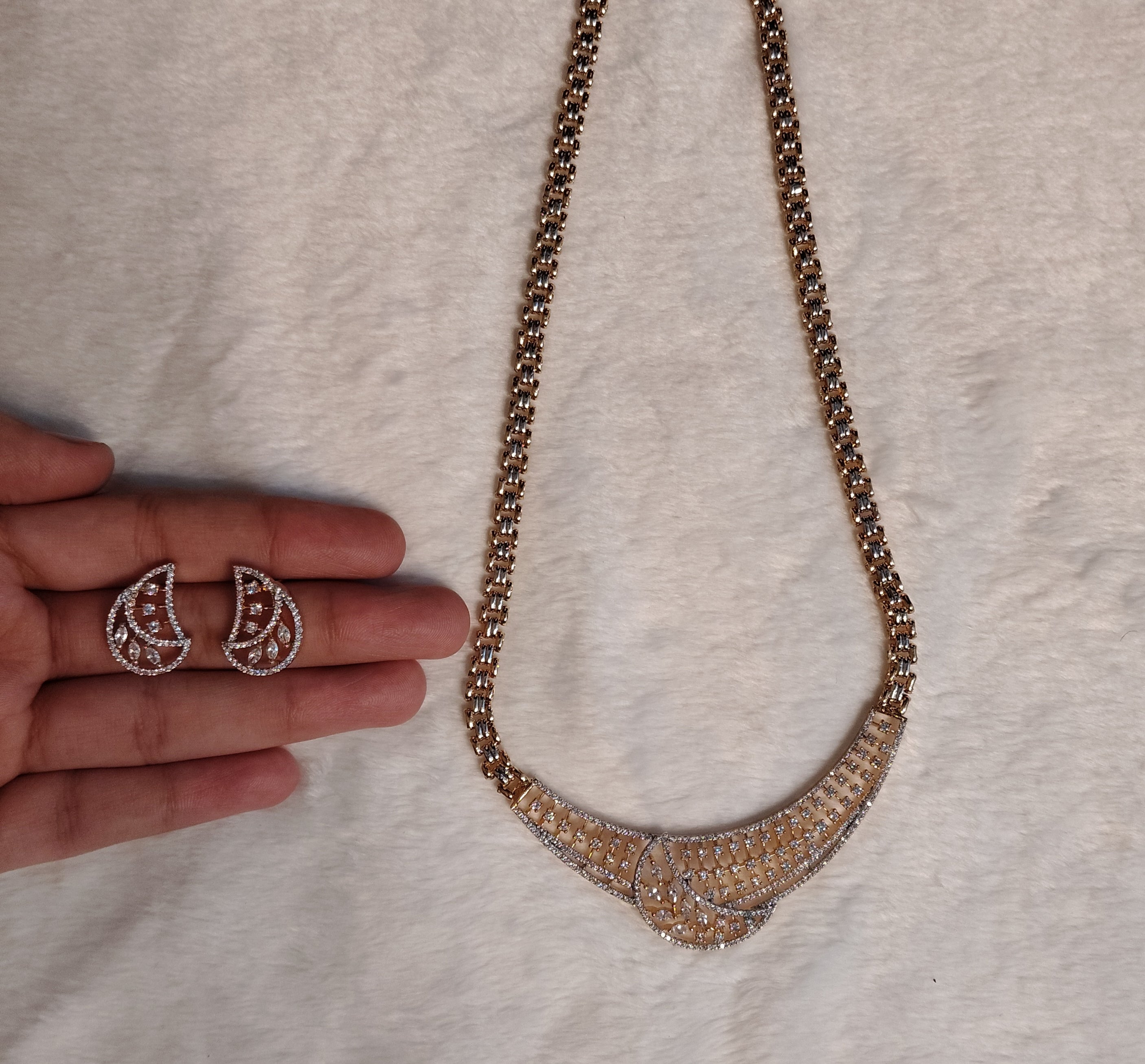 Naureen American Diamond Indian Mangalsutra Roz Jwellers.