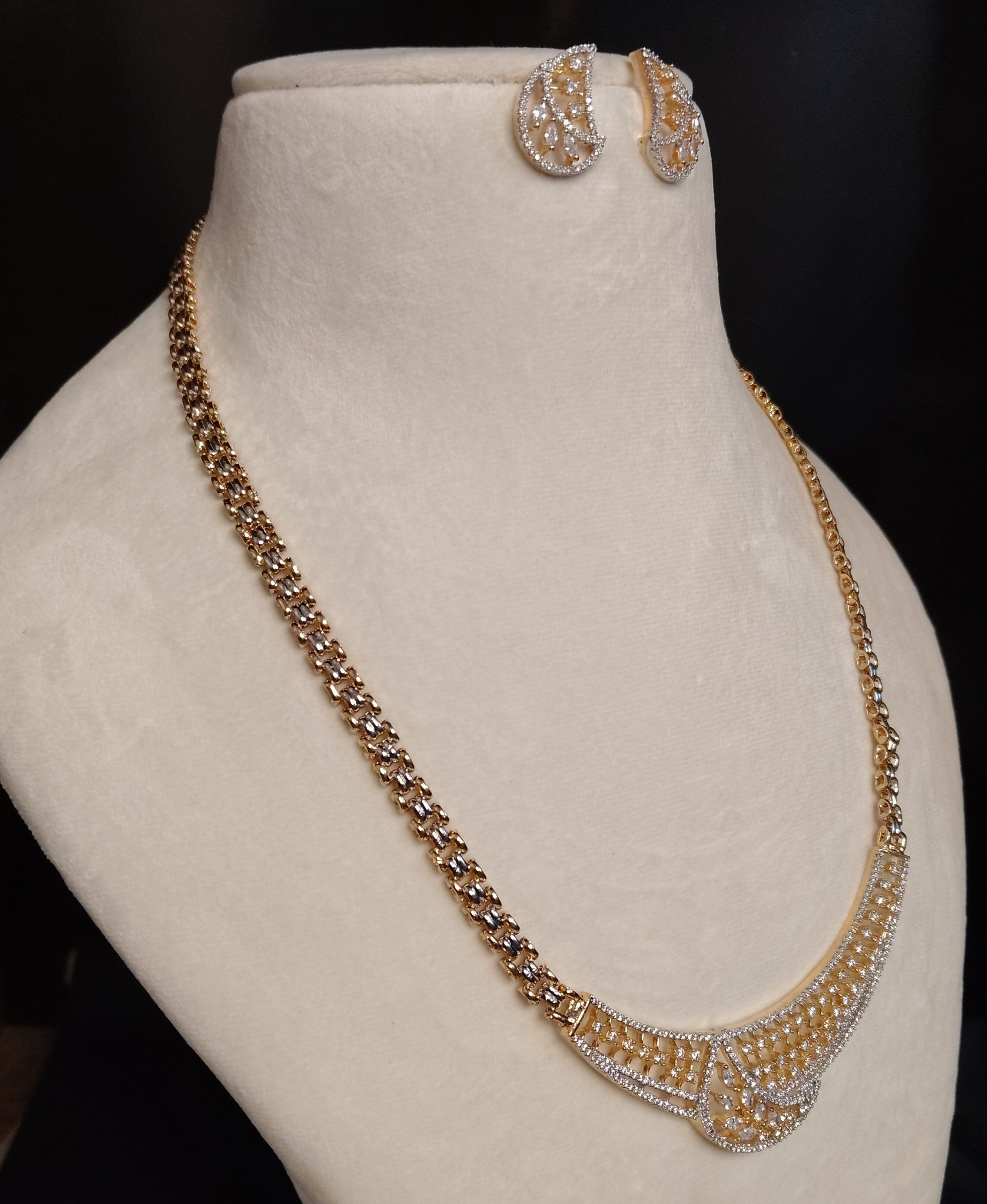 Naureen American Diamond Indian Mangalsutra Roz Jwellers.