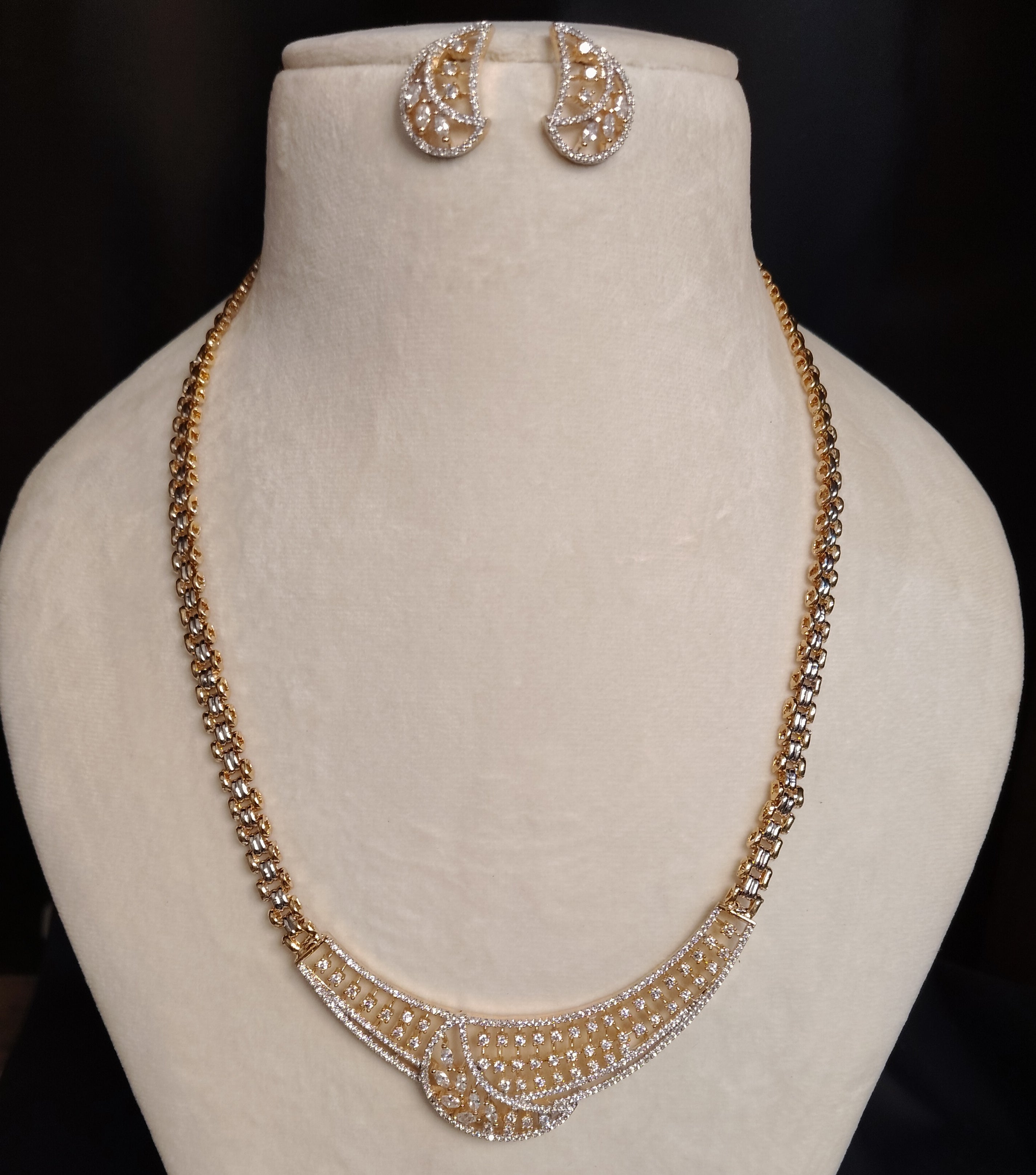 Naureen American Diamond Indian Mangalsutra Roz Jwellers.
