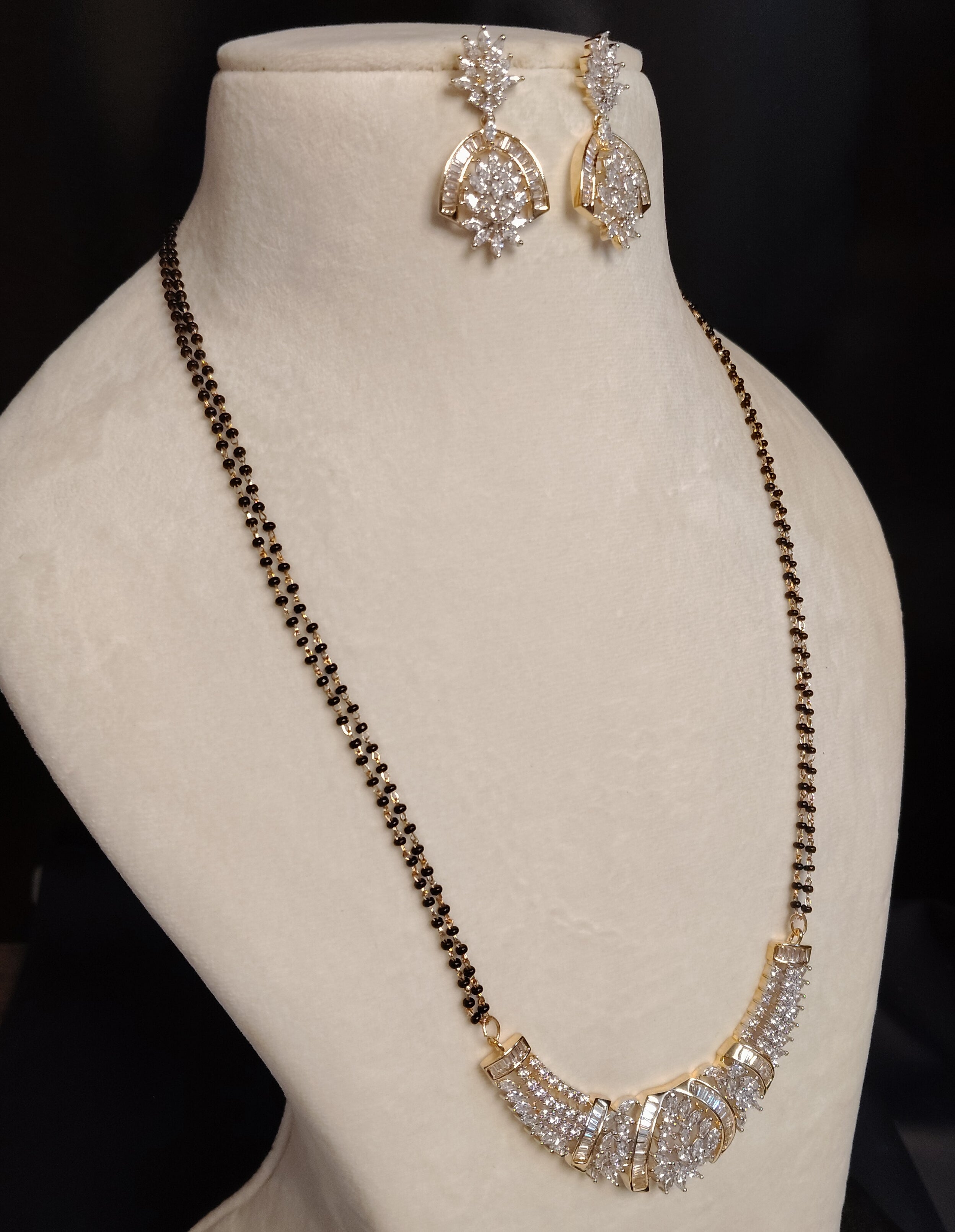 Maira American Diamond Indian Mangalsutra Roz Jwellers.