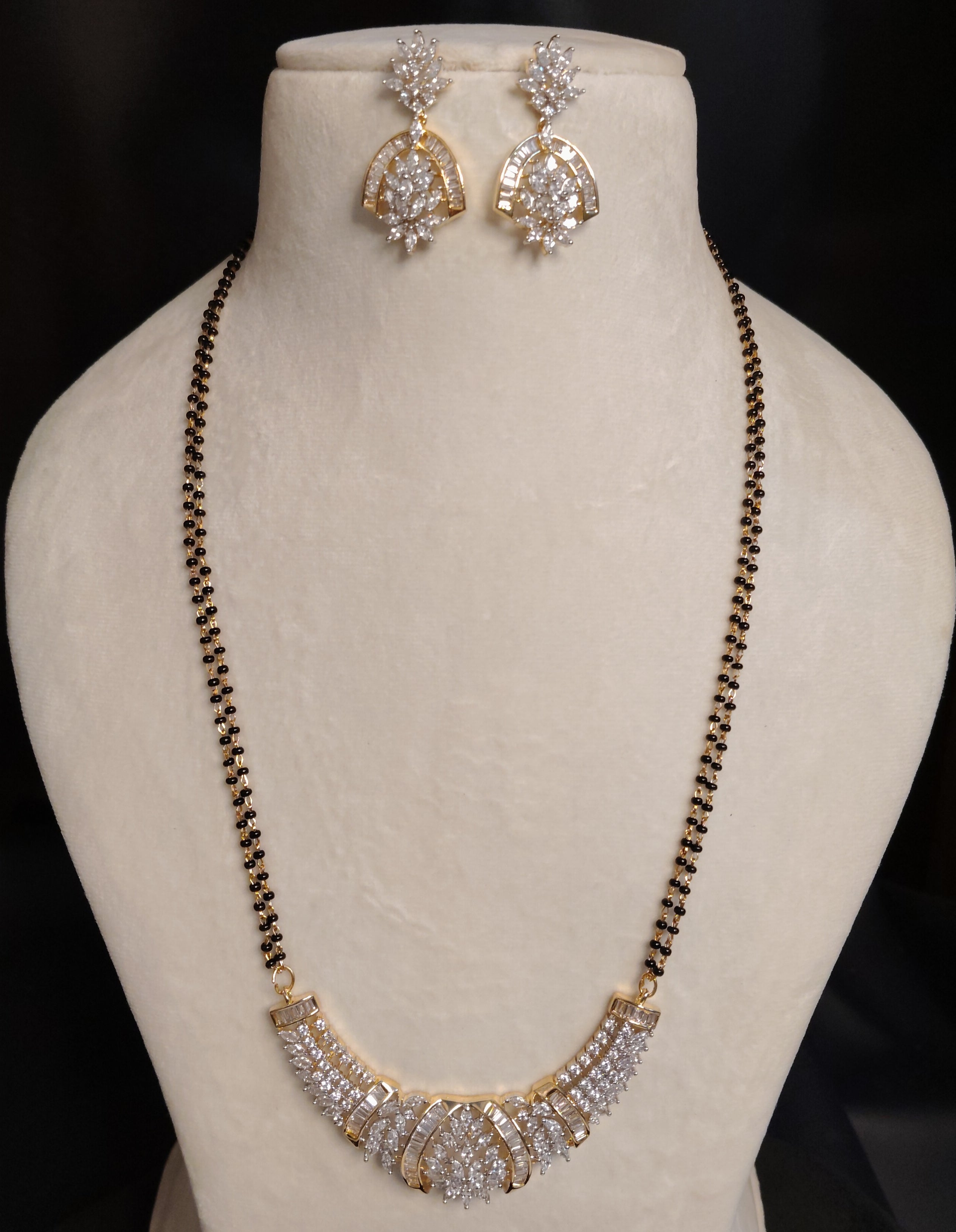 Maira American Diamond Indian Mangalsutra Roz Jwellers.